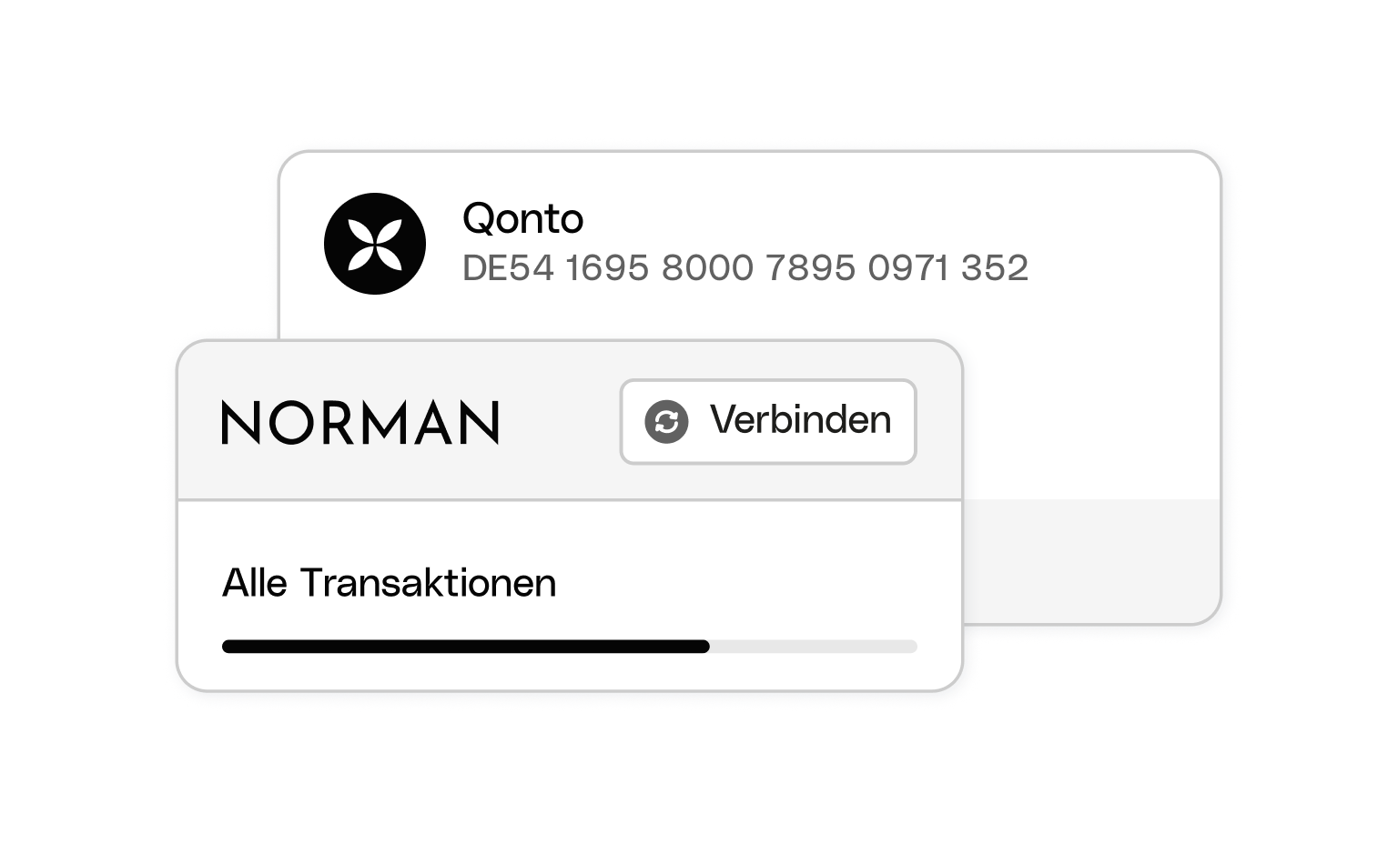 WEB UI Karten Bento Headline Steuererklärung Norman