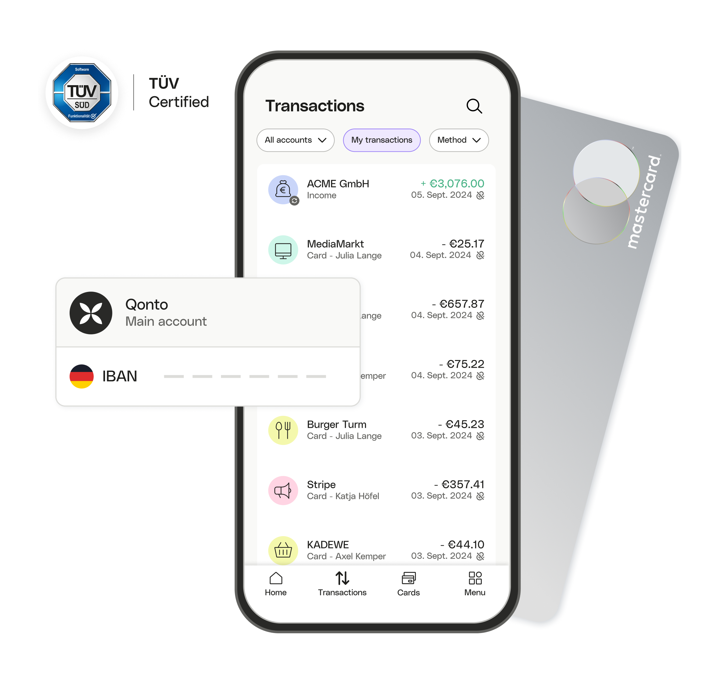 WEB   UI Hero TopicHighlight Bento Business account OneCard