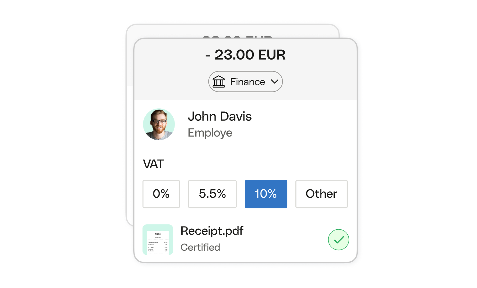 WEB UI Cards Headline Bento Receipt