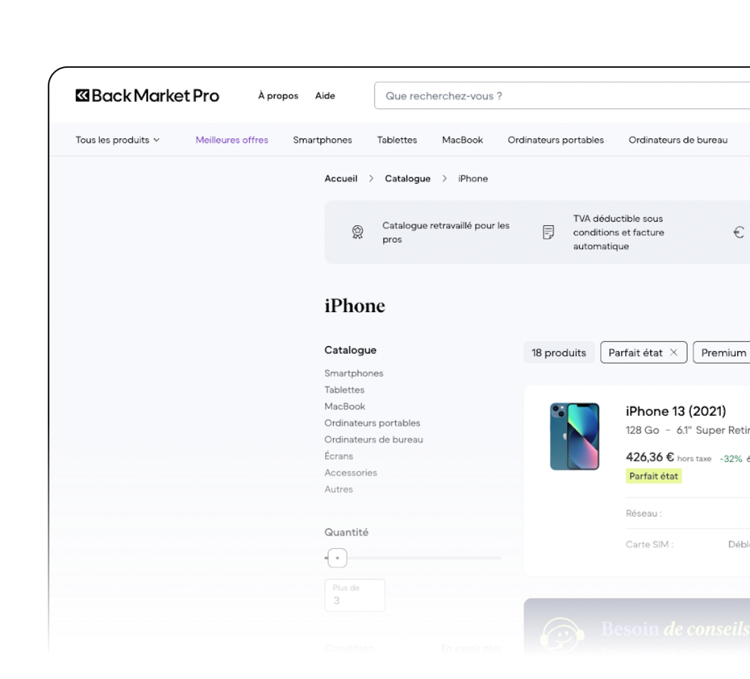 surbrillance du sujet de l'interface utilisateur blanche backmarket2