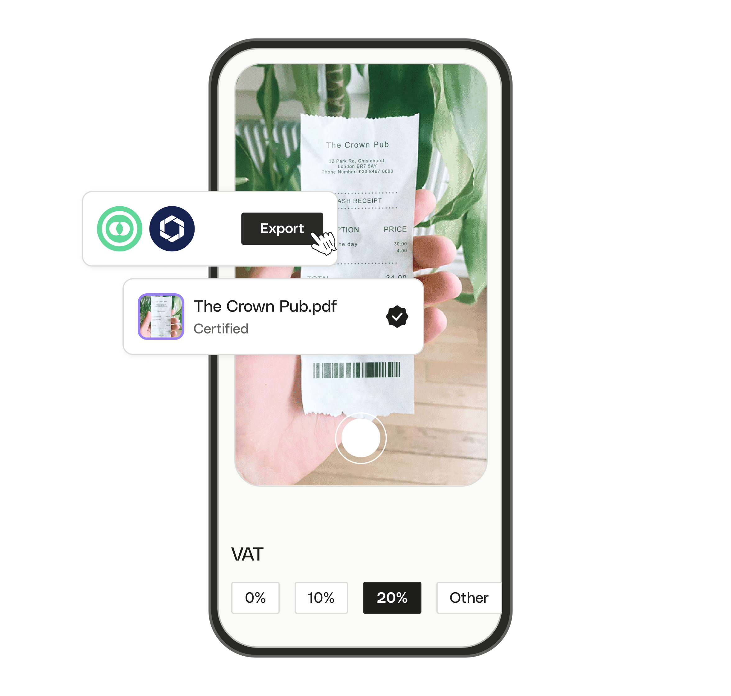 WEB UI Hero TopicHighlight Bento Bookeeping Receipt