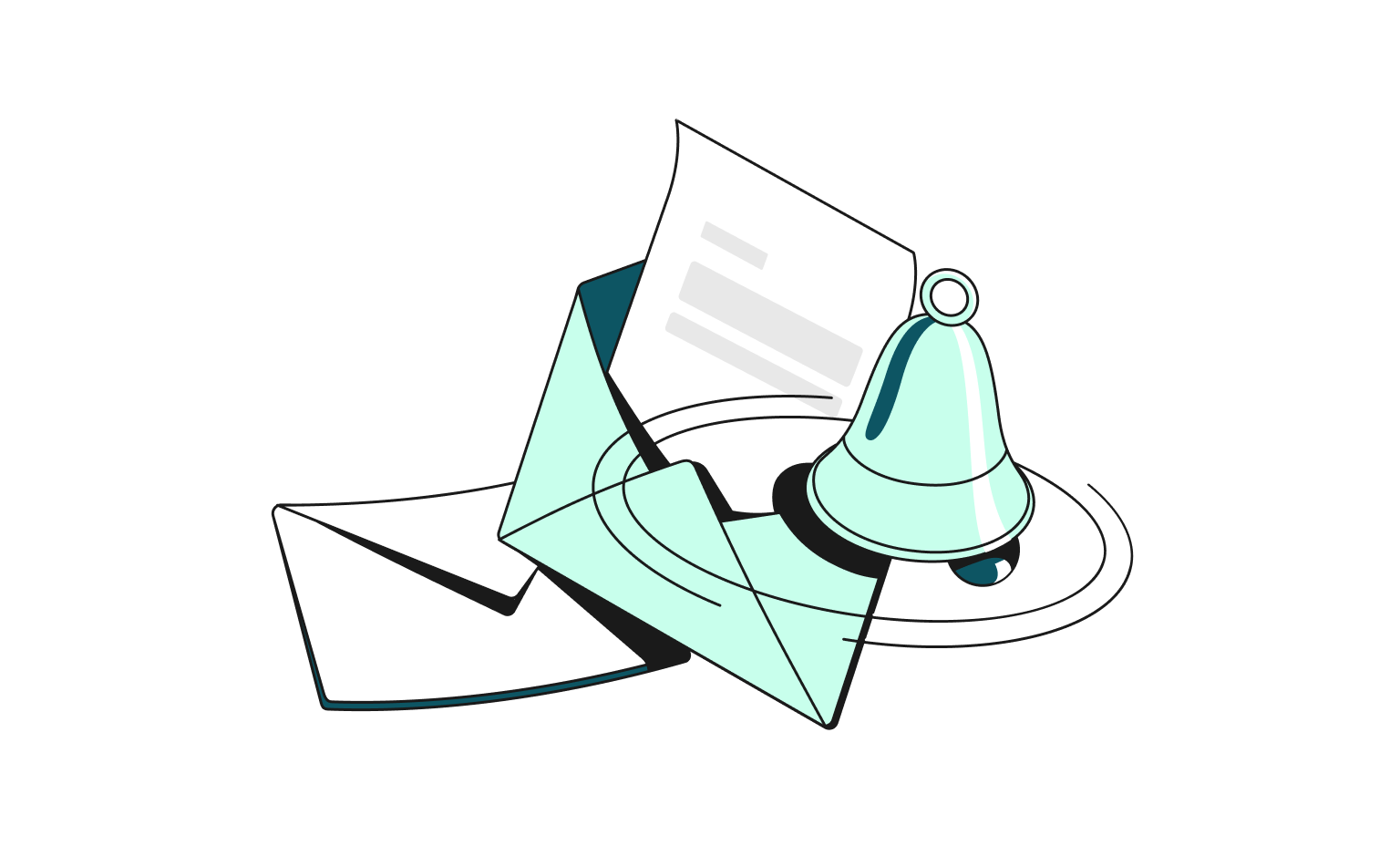 WEB Flow Mint Cards Bento Headline Rechnungserinnerung