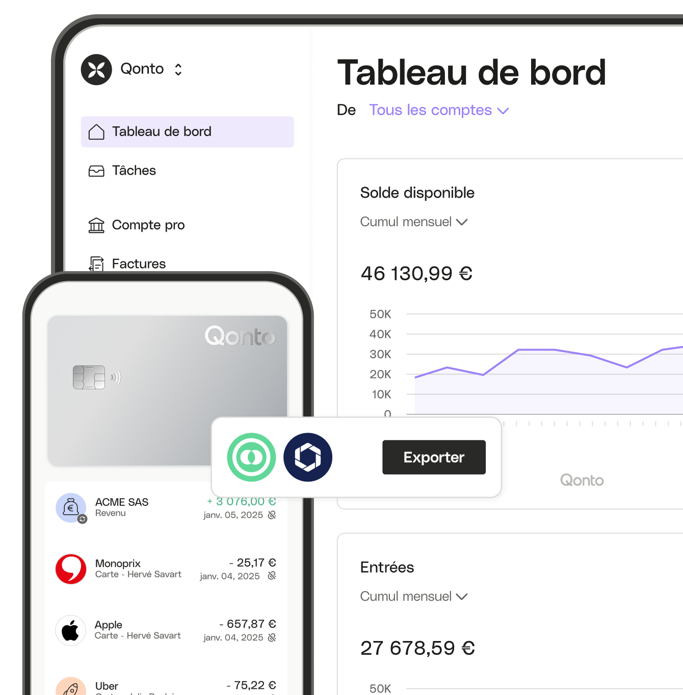 BLOG UI Tableau de bord cliquable Transactions PlusCard Connect Mobile