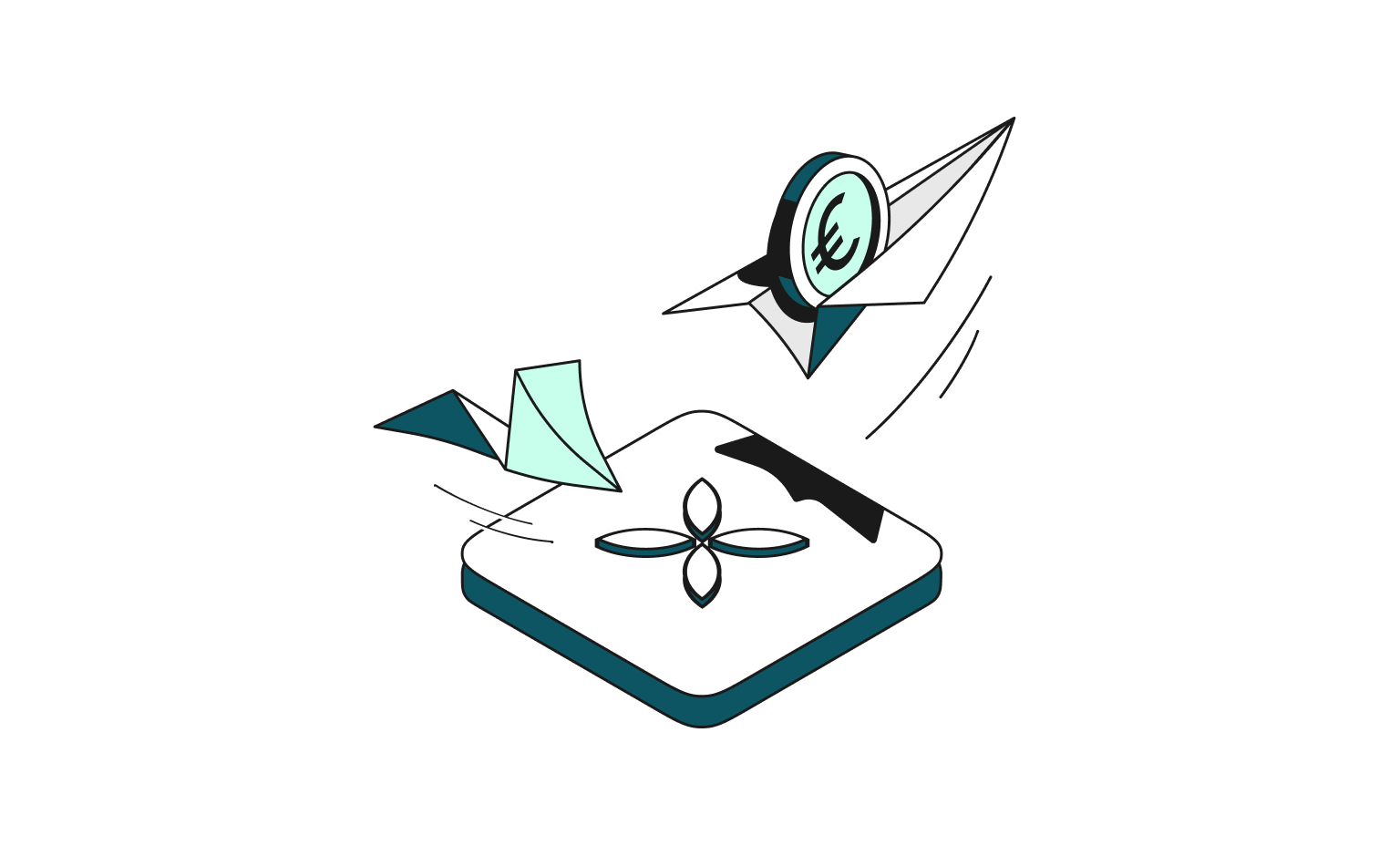 WEB Flow Mint Cards Bento Headline Sofortige Sepa-Zahlung