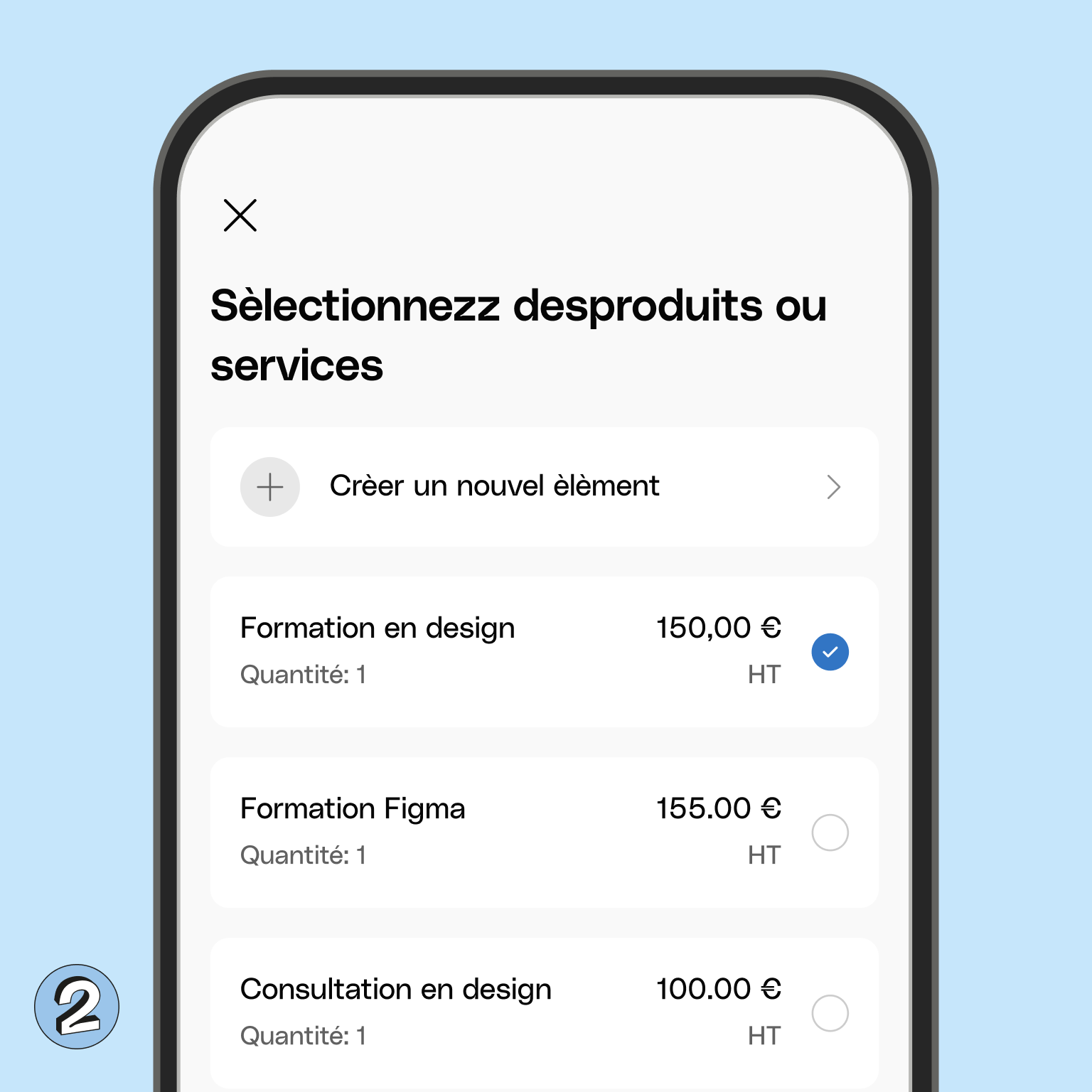 Interface utilisateur Web Blueberry Cards Bento Headline Lien de paiement Produits