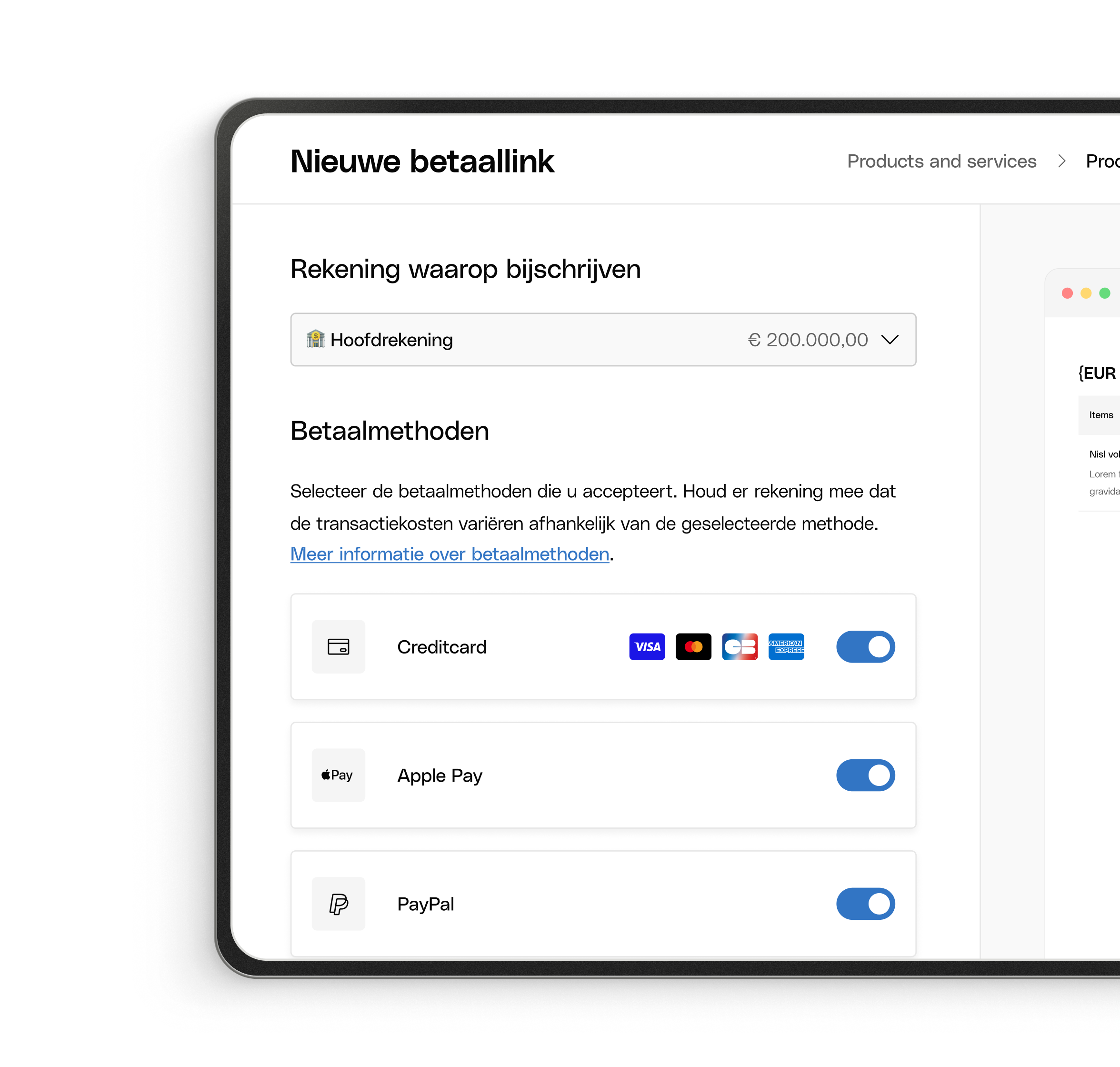 WEB NL UI Hero TopicHighlight Bento Payment Link Payment Methods