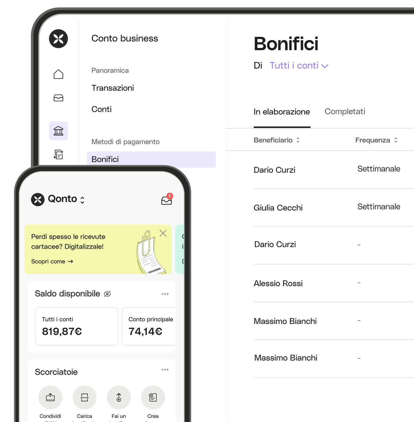 BLOG IT UI Trasferimenti cliccabili Mobile