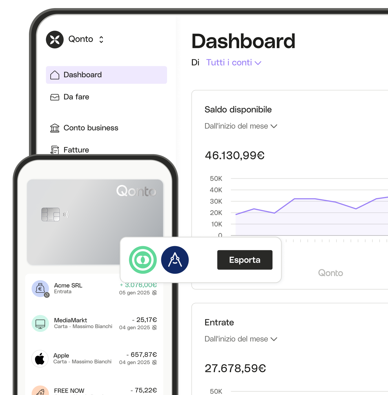 BLOG IT UI Dashboard cliccabile Transazioni PlusCard Connetti Mobile