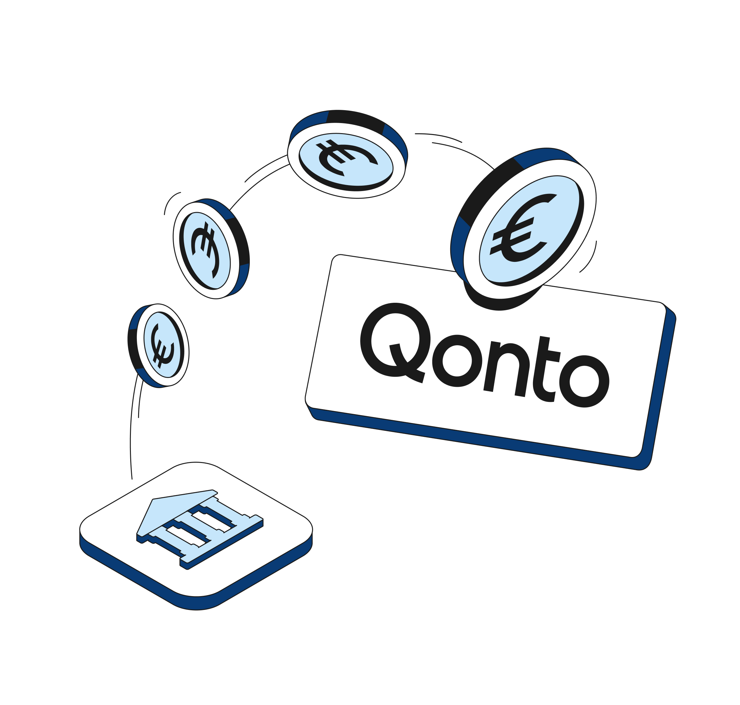 Tema destacado de WEB Flow Blueberry Hero: Cambio de banco Bento