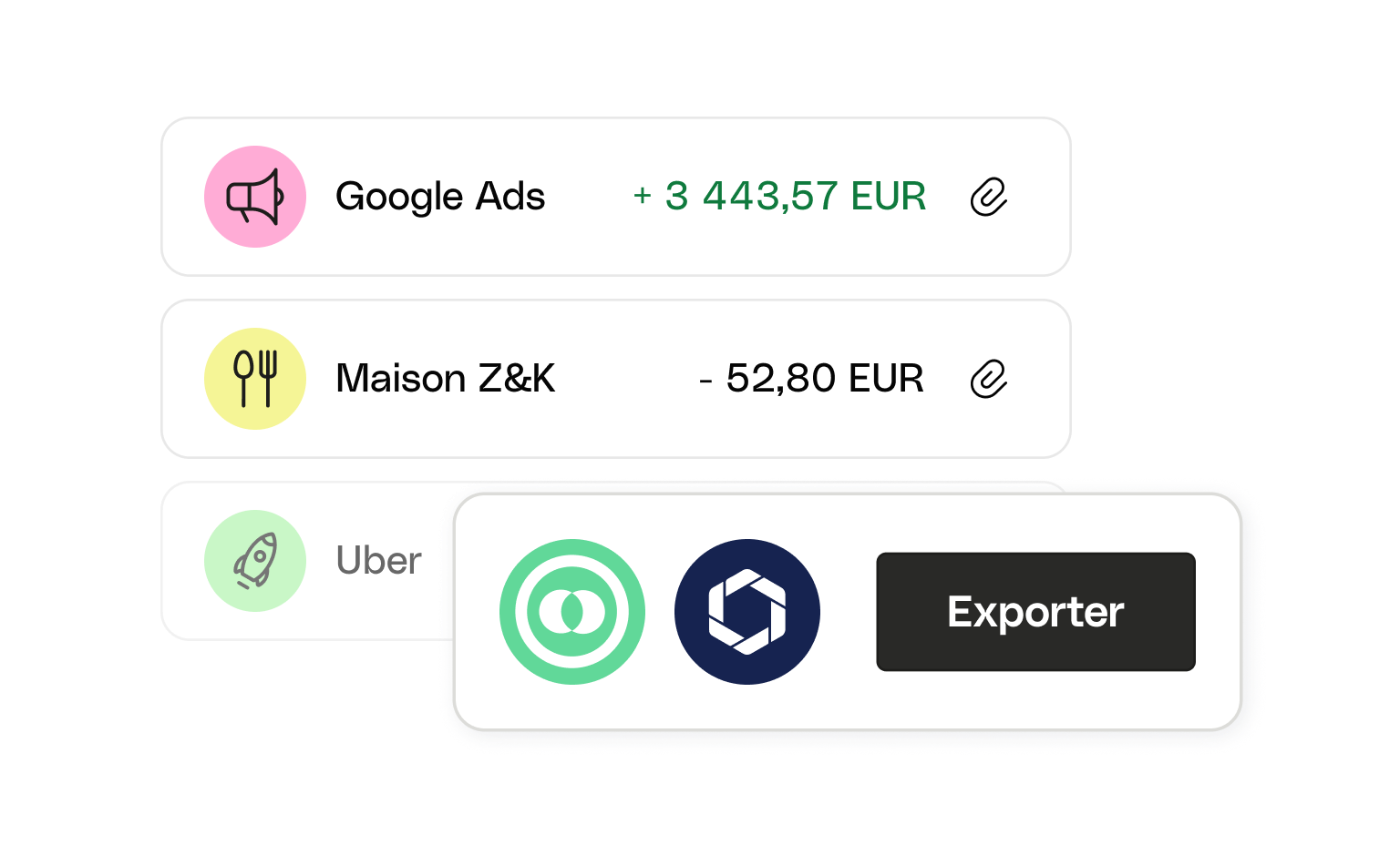 Cartes d'interface utilisateur Web Bento Headline Compte d'entreprise Comptabilité Comptable Voir Connecter