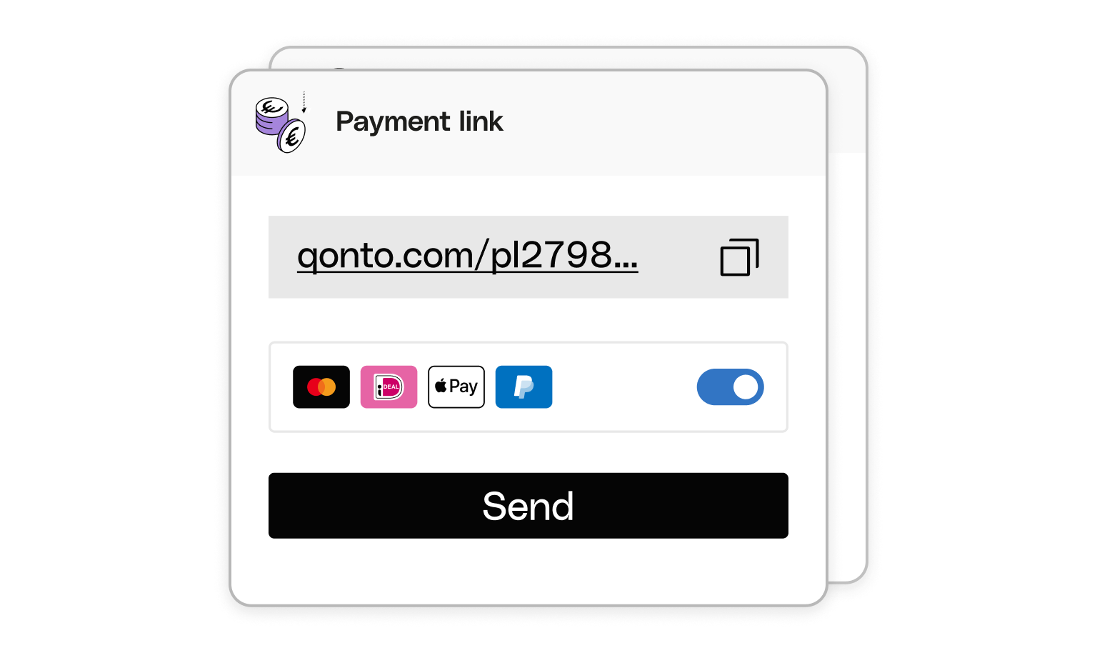 WEB  UI Cards Bento Headline Payment link Url