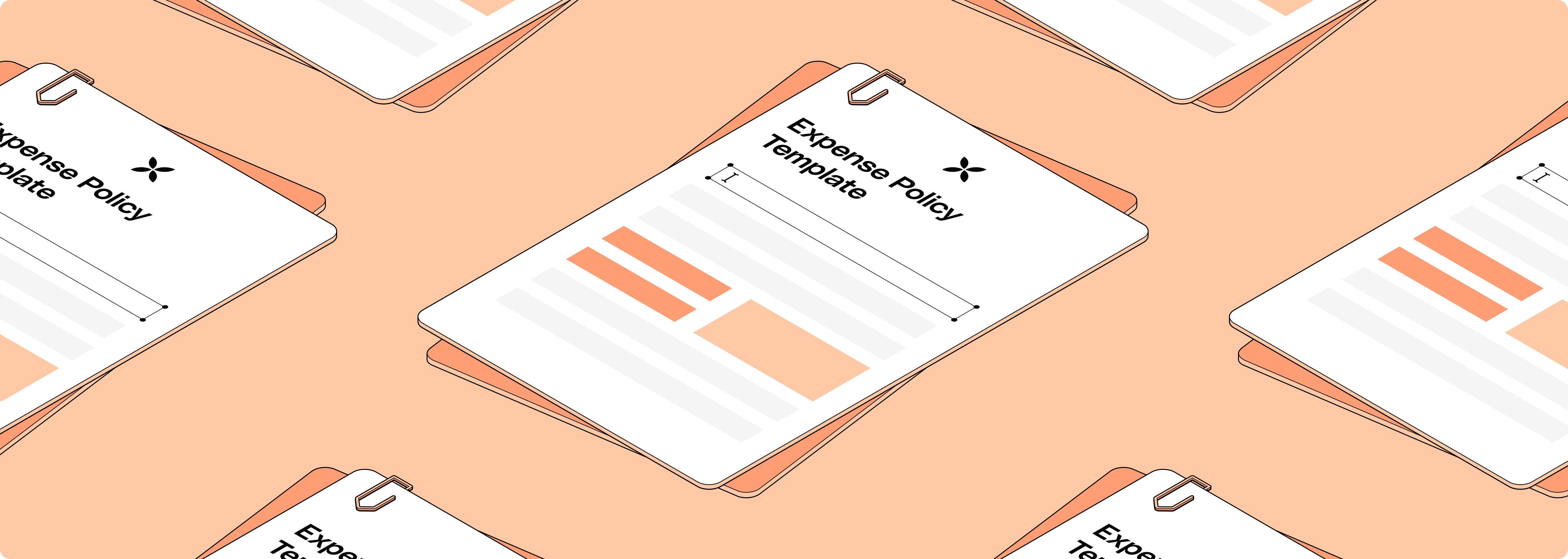 WEB   Peach FullWidthMedia Expense Policy Template Desktop
