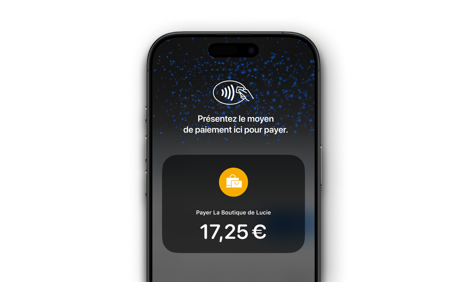 Cartes d'interface utilisateur WEB Bento Headline Appuyez pour payer