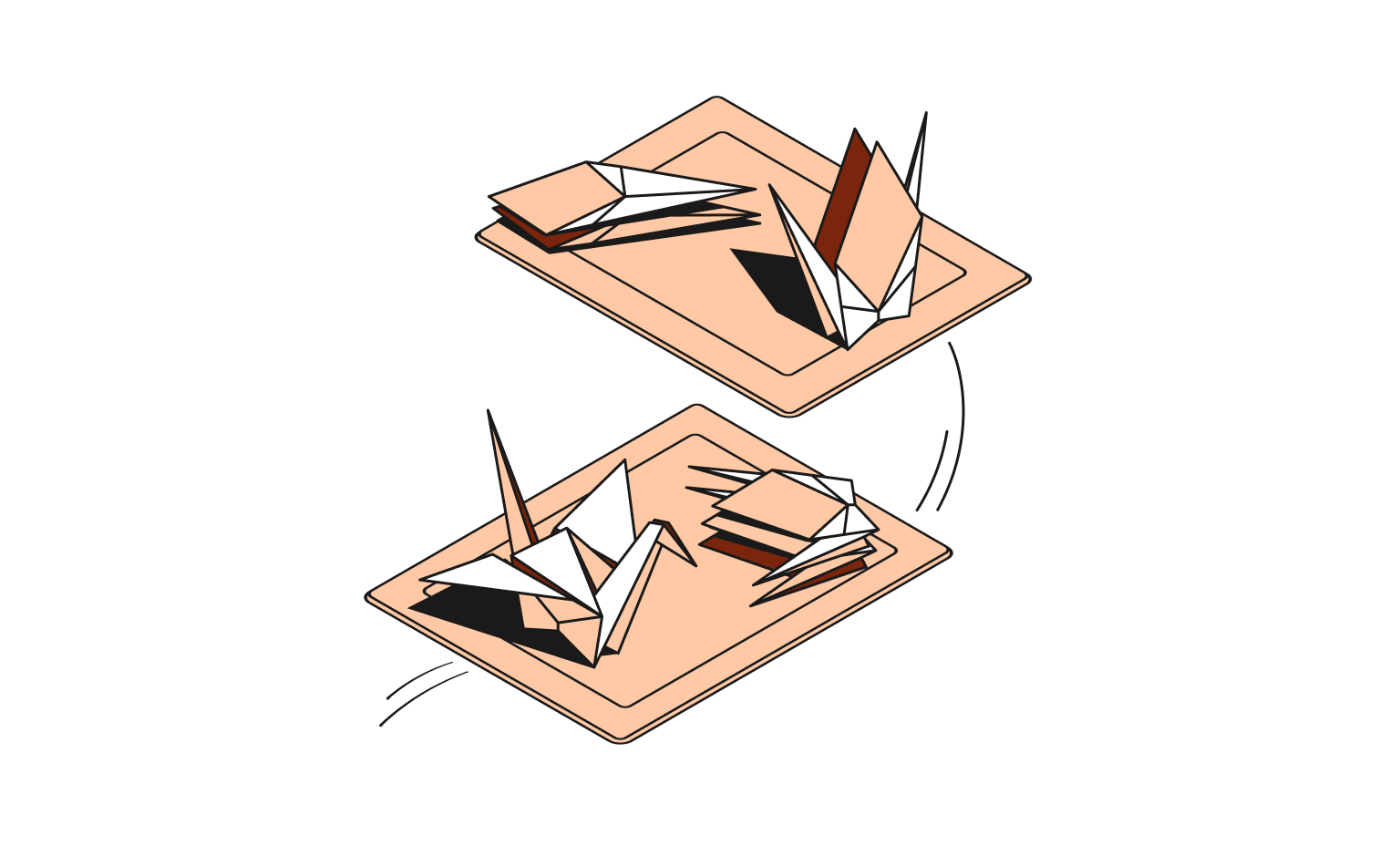 WEB Flow Peach Cards Bento Headline Teamwork EVP