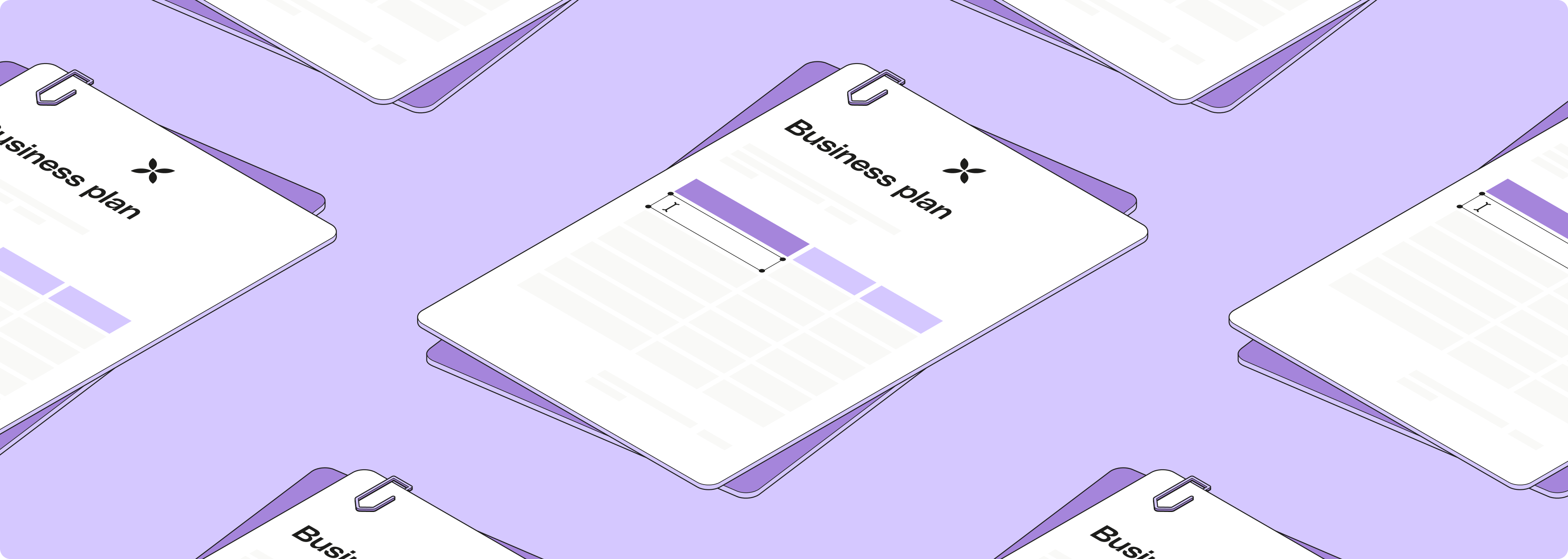 WEB Plum FullWidthMedia Business Plan Template Desktop