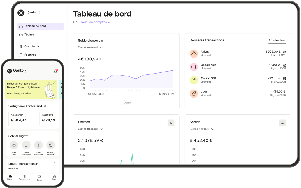 Présentation du tableau de bord SideBanner de l'interface utilisateur du BLOG