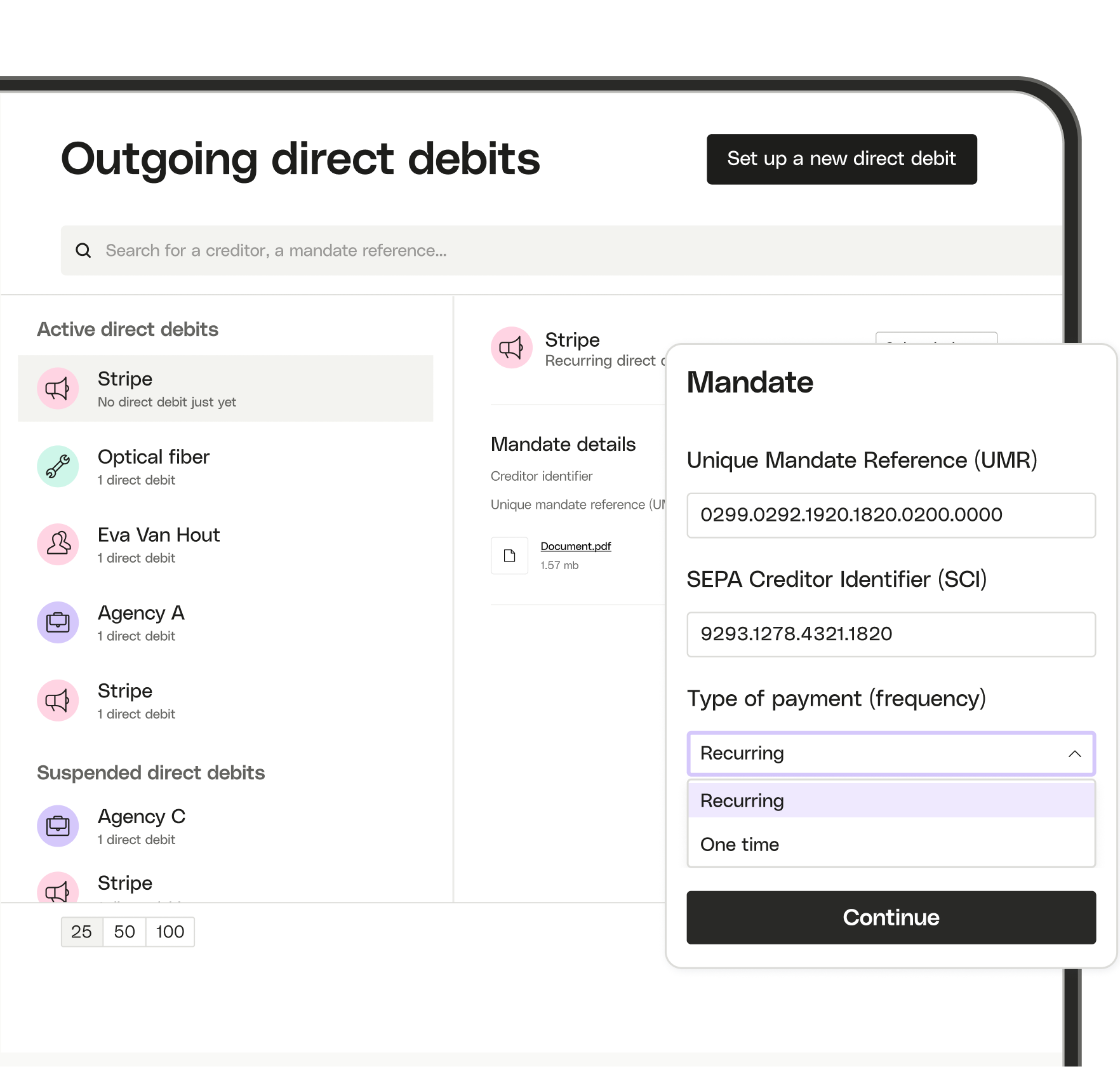 WEB BE NL UI Hero TopicHighlight Bento Direct Debit