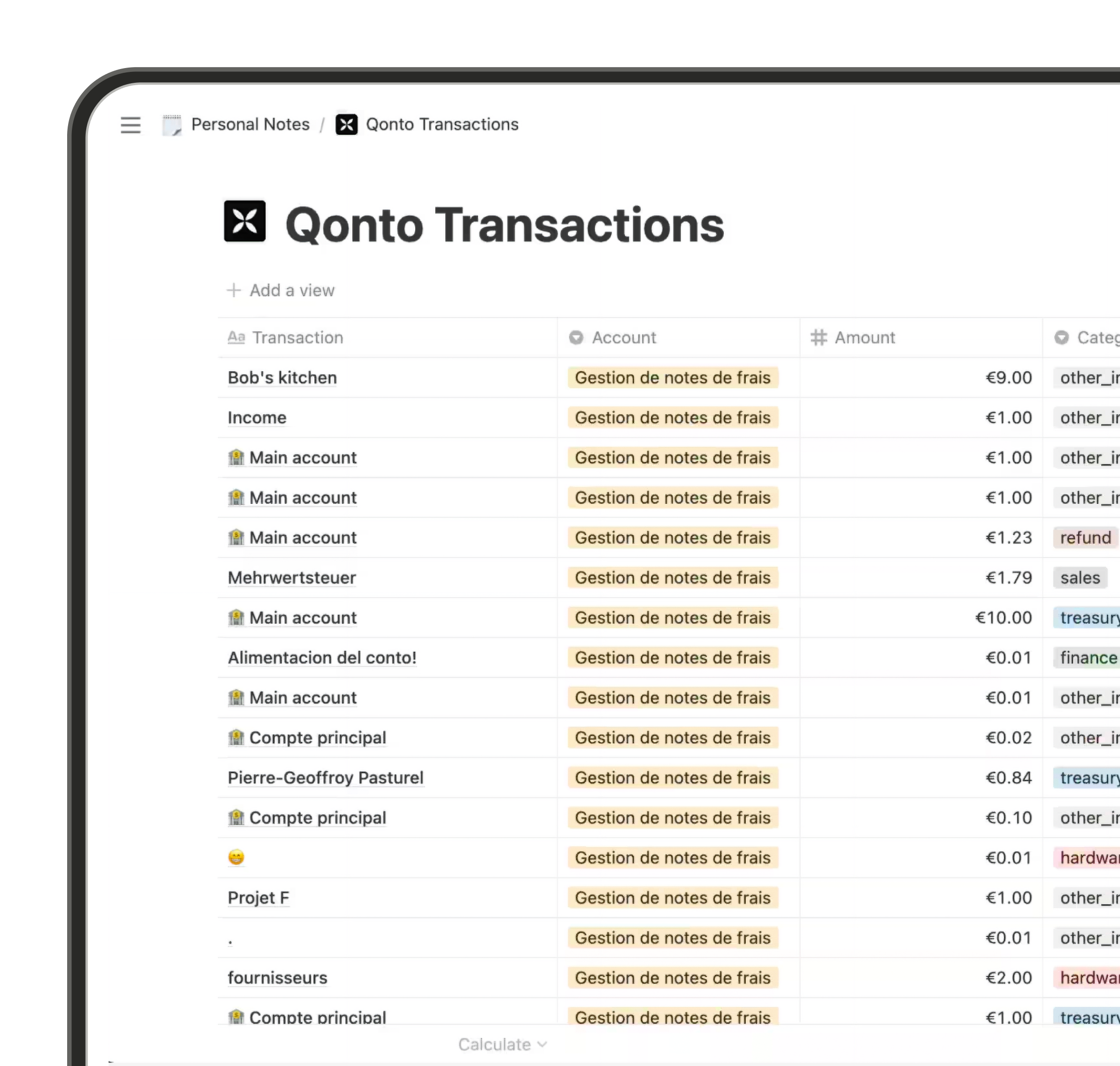 WEB Divers Héros Sujet En vedette Bento Notion Interface Qonto