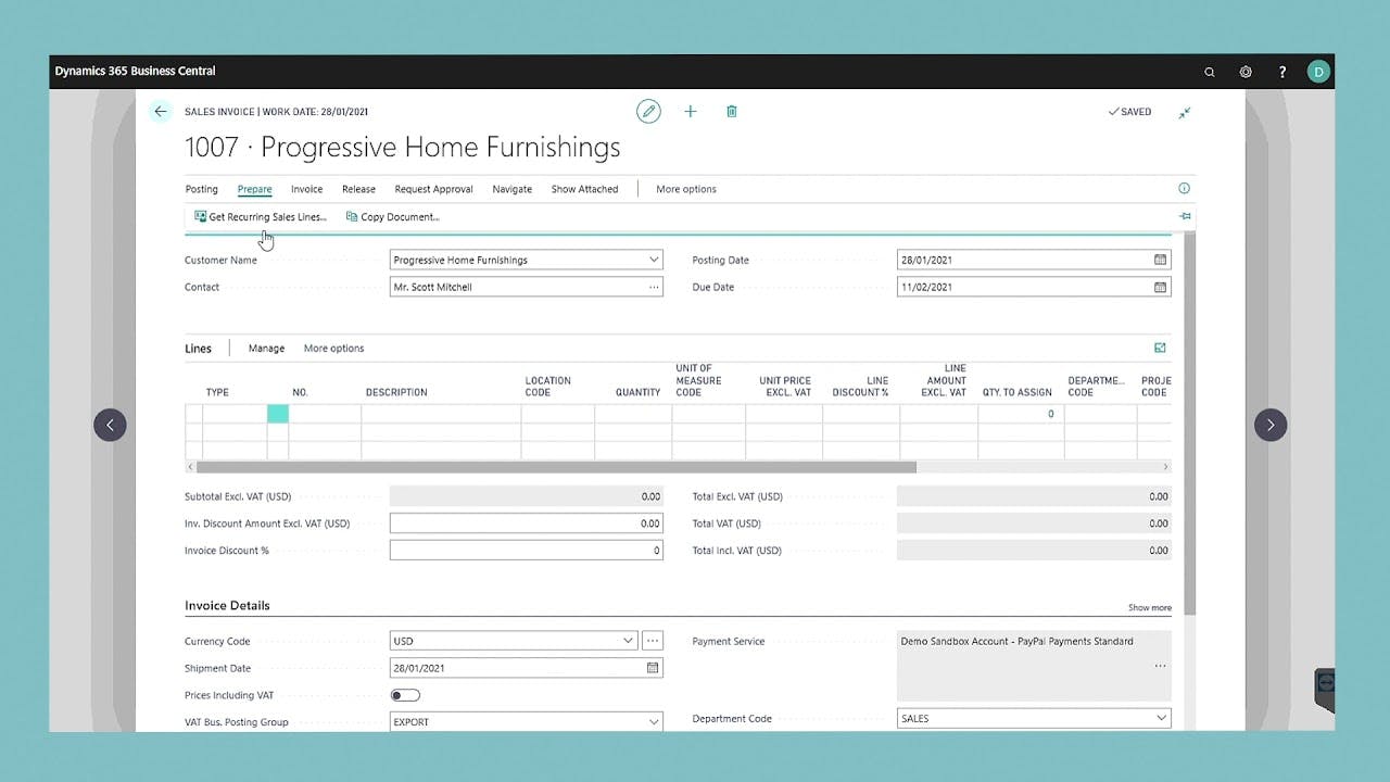 Microsoft Dynamics Business Central (Migrer)