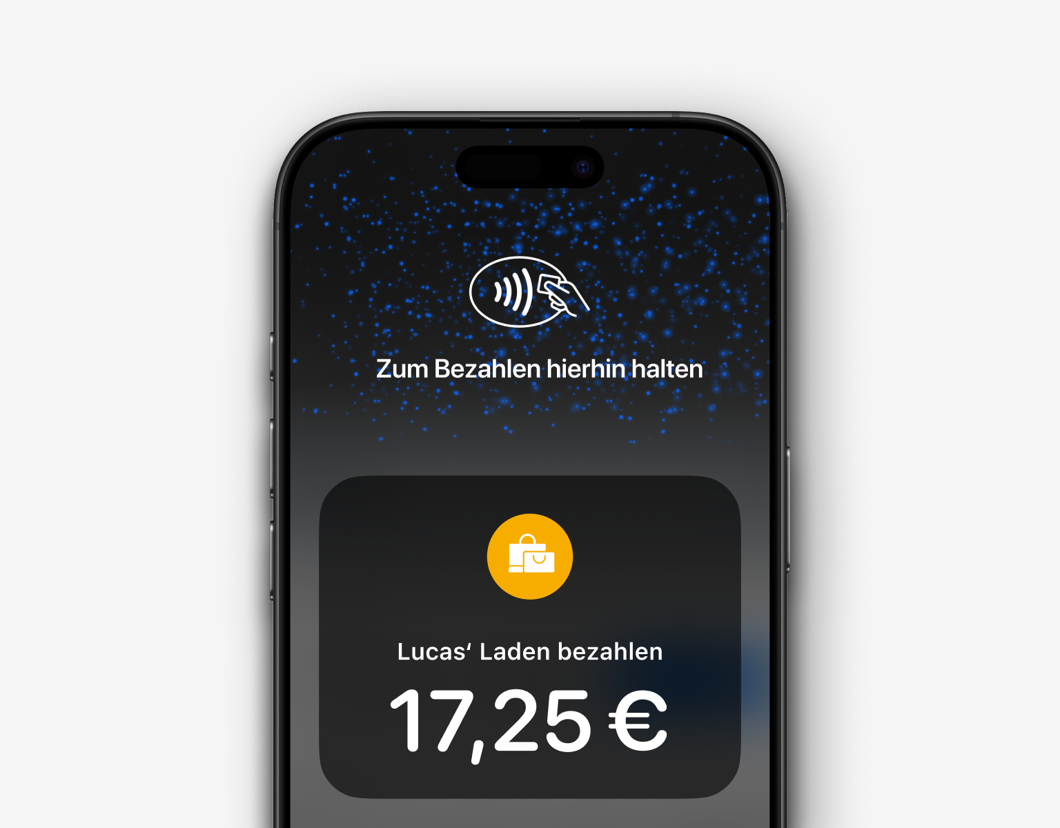 WEB UI Karten HomepageNur Tippen zum Bezahlen