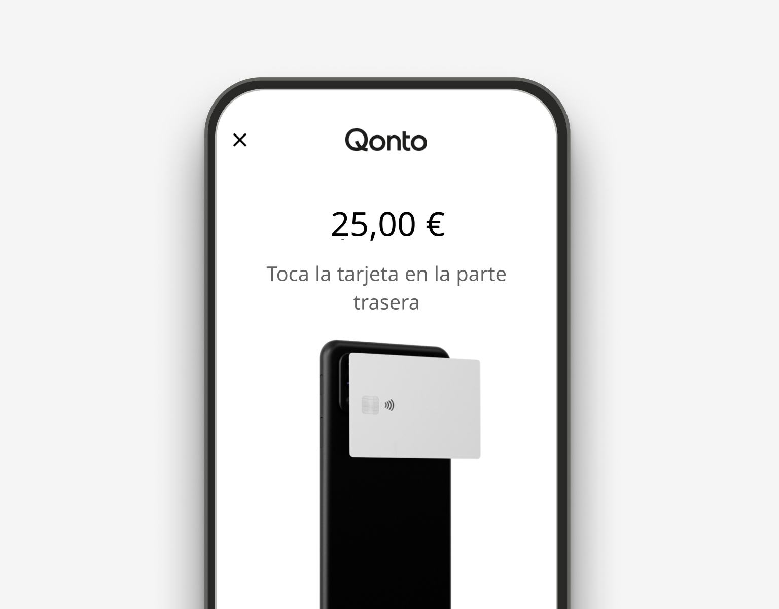 Tarjetas de interfaz de usuario web Página de inicioSolo toque para pagar
