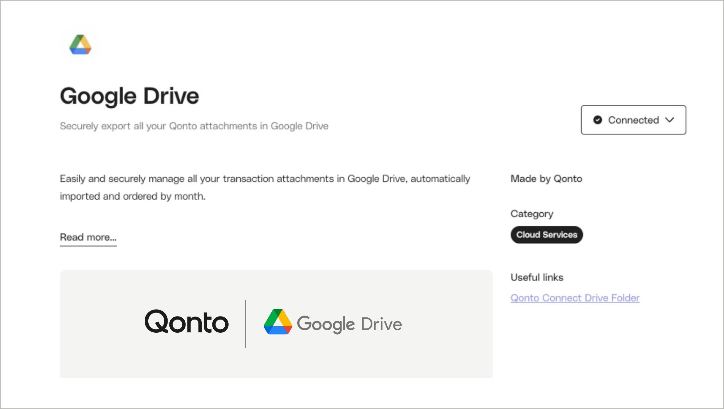 Qonto → Google Drive