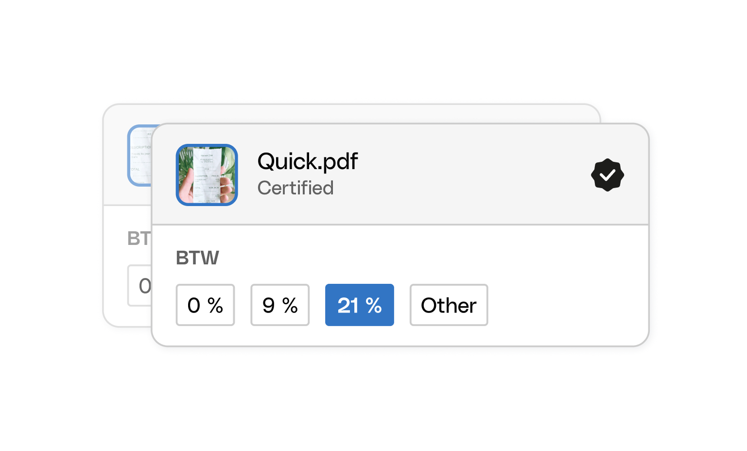 WEB NL BENL UI Cards Bento Headline Receipt Management