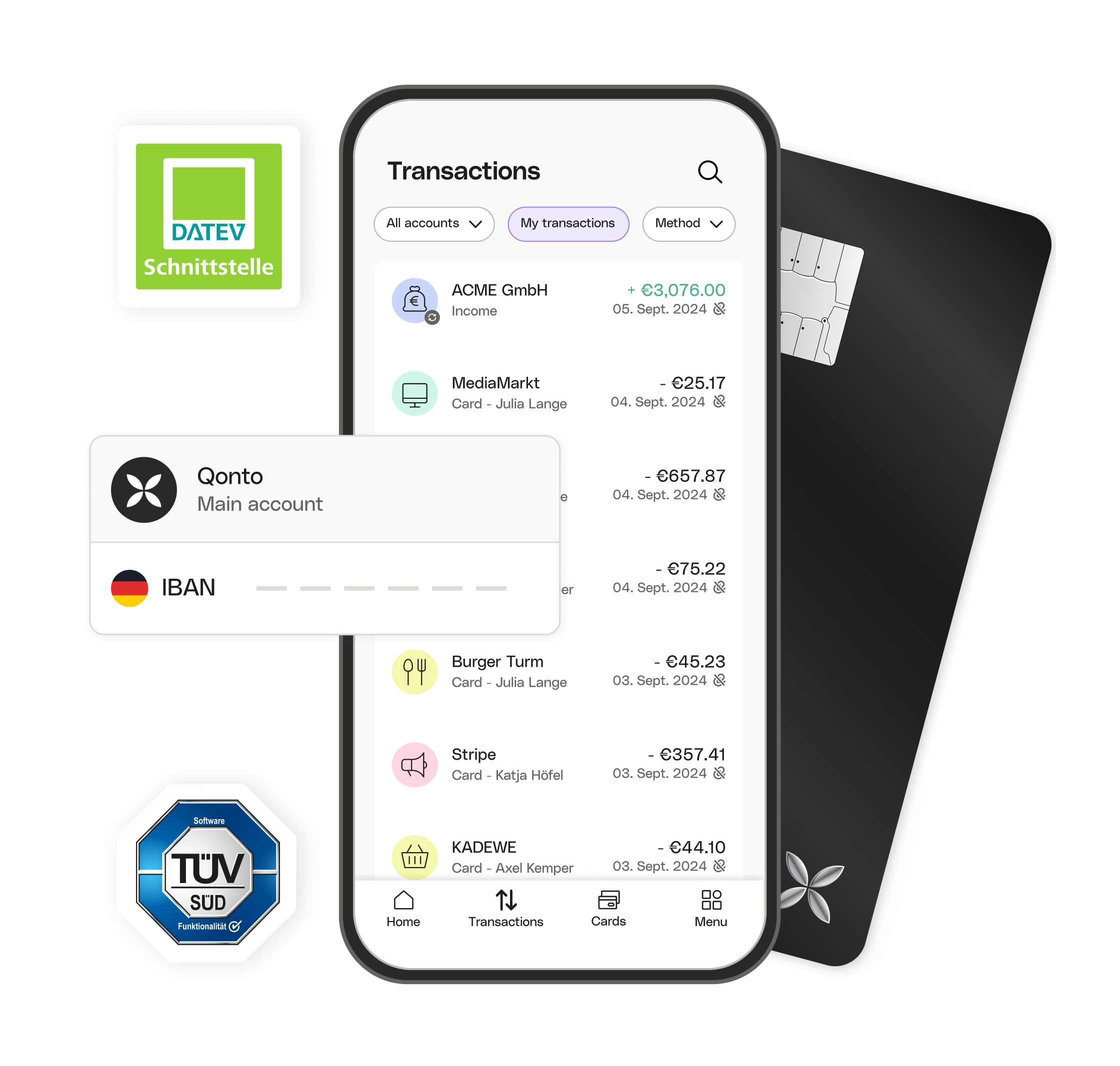 WEB ENDE UI Hero TopicHighlight Bento Business account Germany