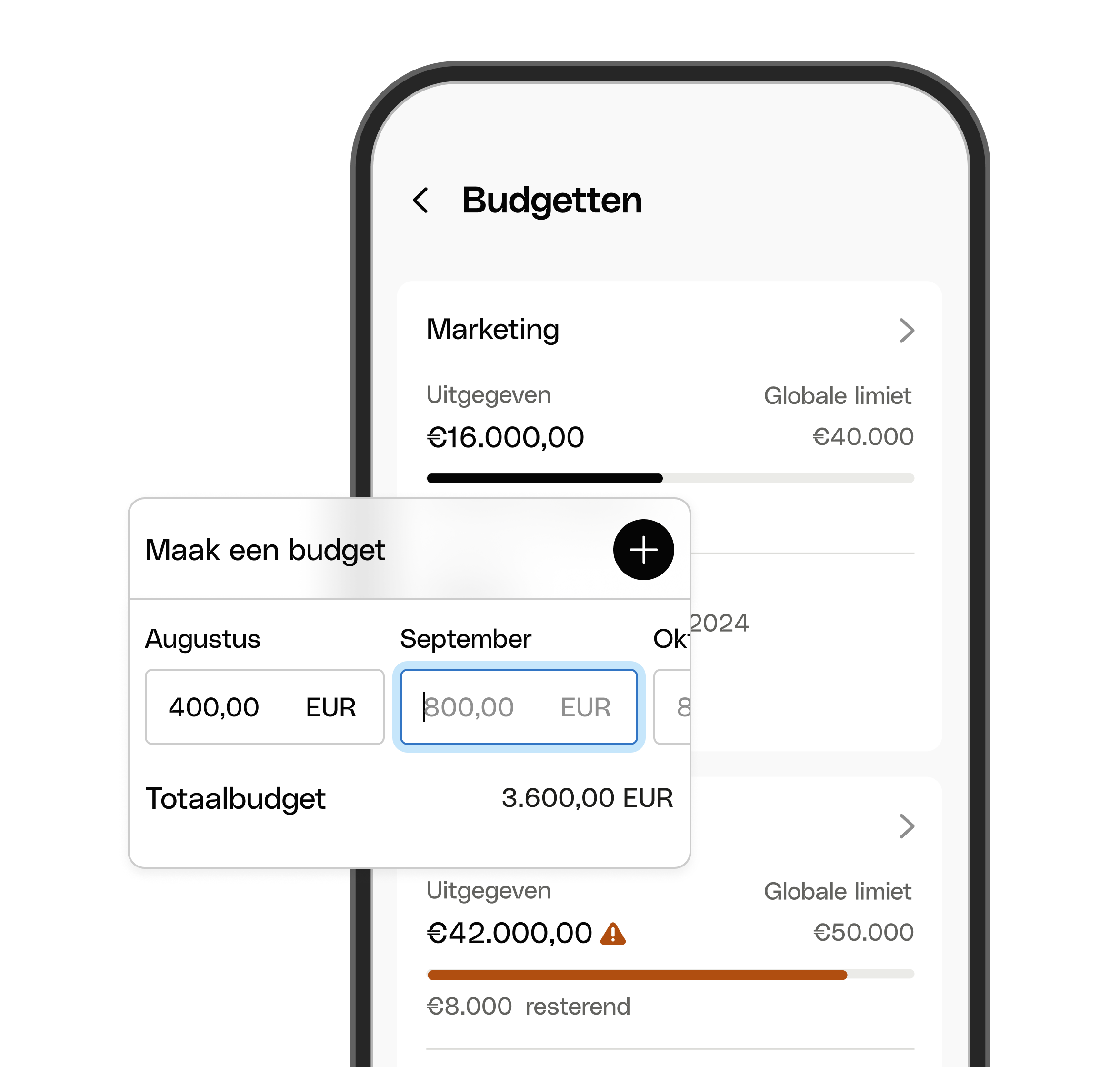 WEB NL UI Hero TopicHighlight Bento Budgets Create New Settings