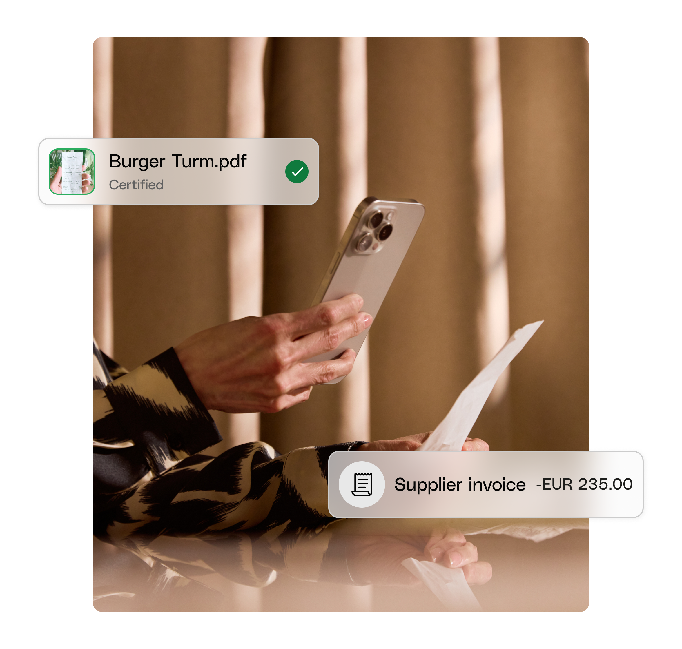 WEB ENDE UIPhoto Hero TopicHighlight Bento Product Scanning Receipt