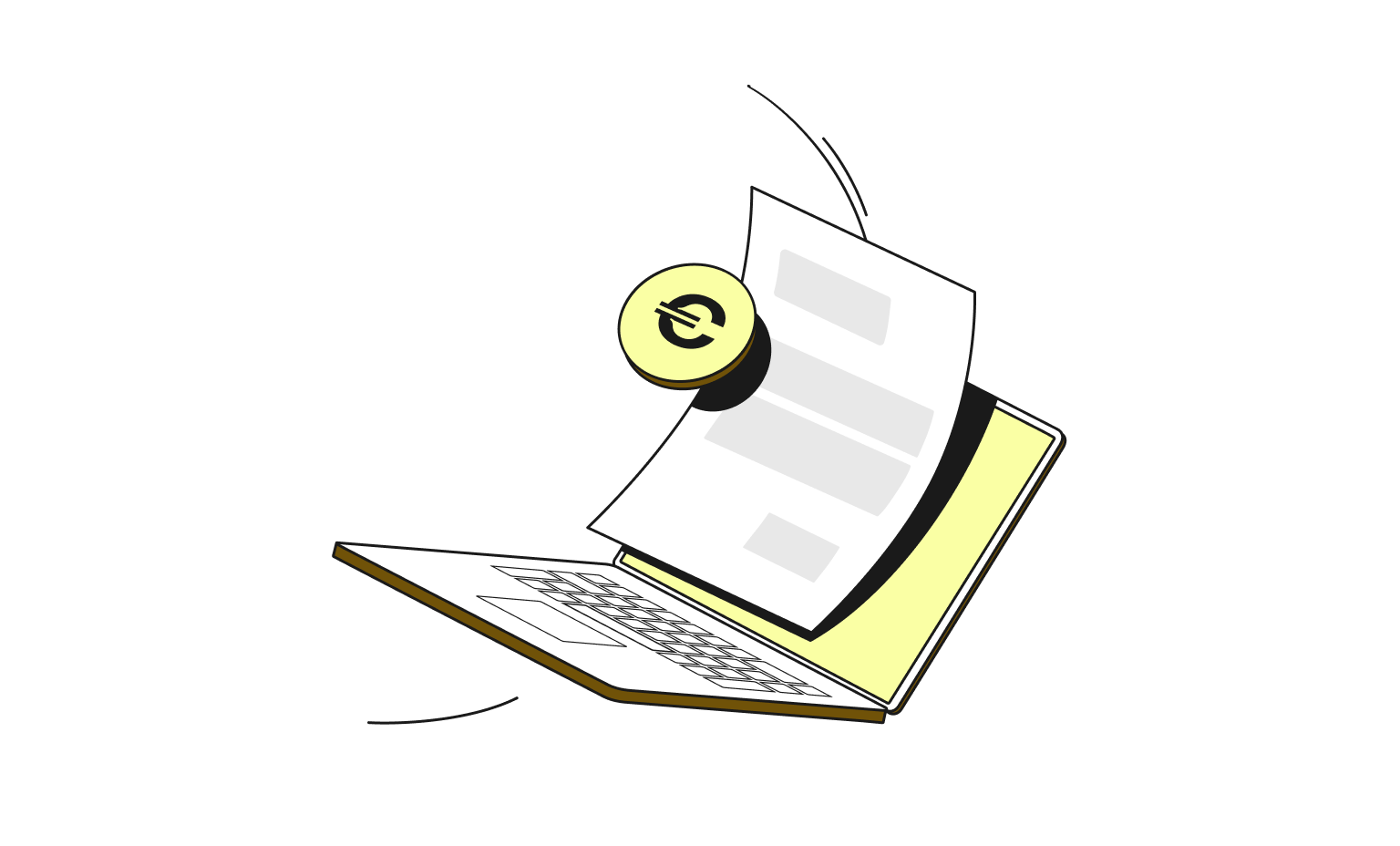 Cartes WEB Flow Mustard Bento Headline Facturation électronique