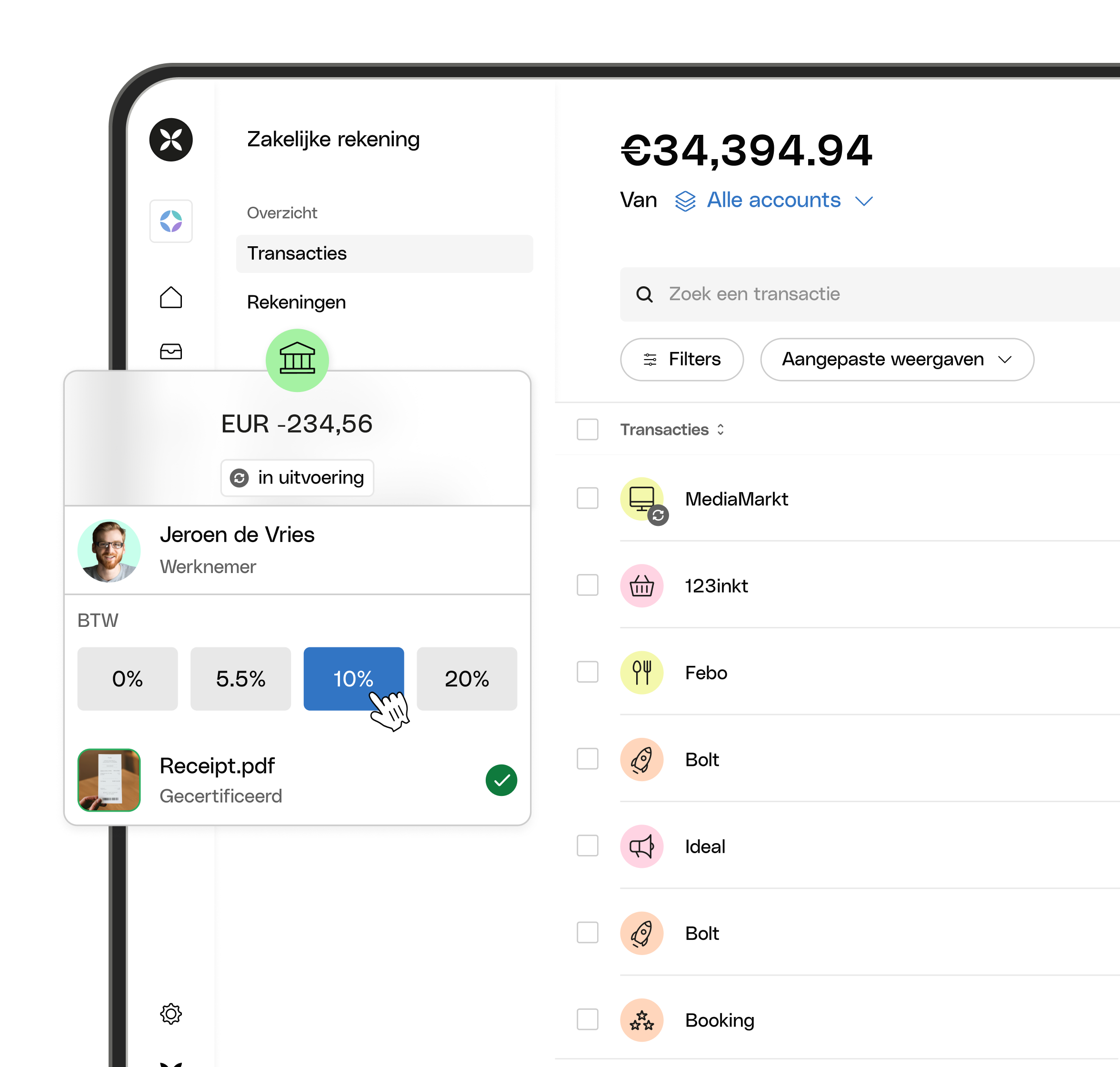WEB NL UI Hero TopicHighlight Bento Transactions Settings Vat Expenses Control