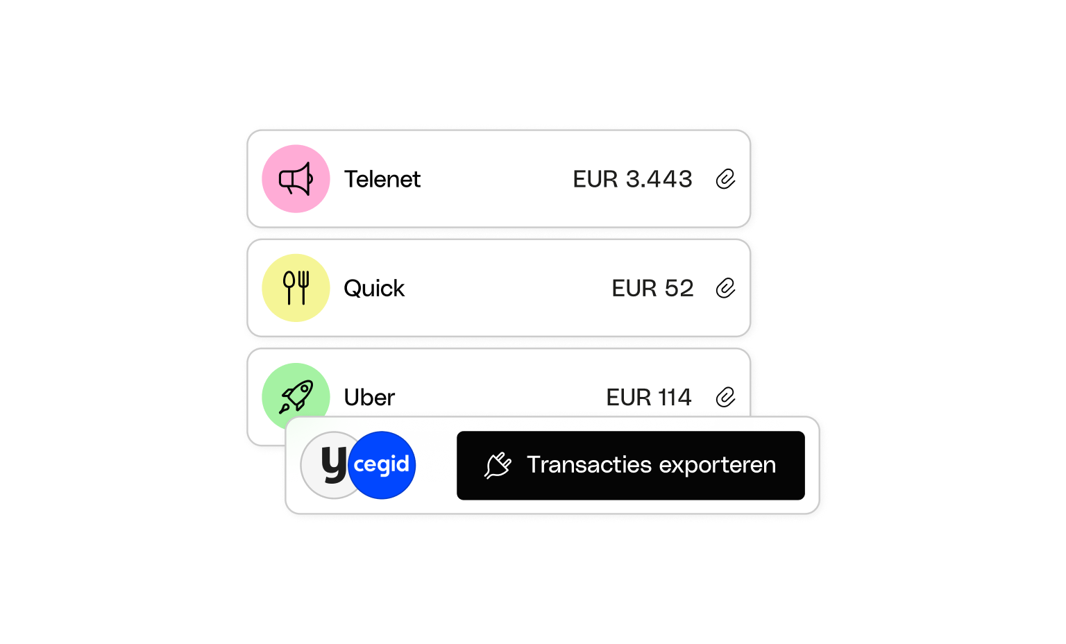 WEB BENL UI Cards Bento Transactions Integrations Yuki Cegid