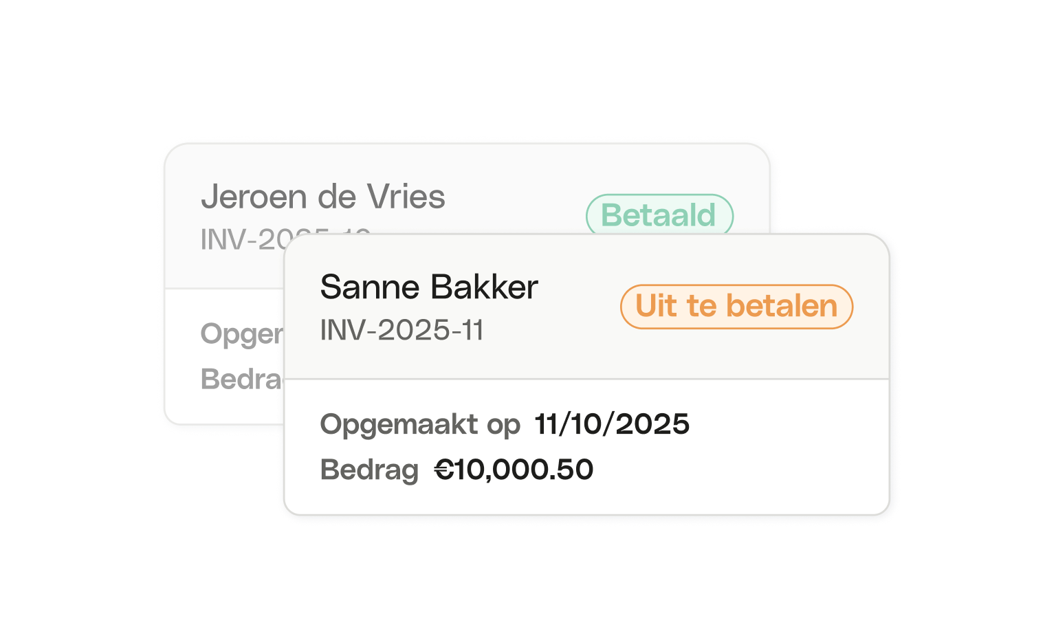 WEB NL UI Cards Headline Bento Invoicing Statuses