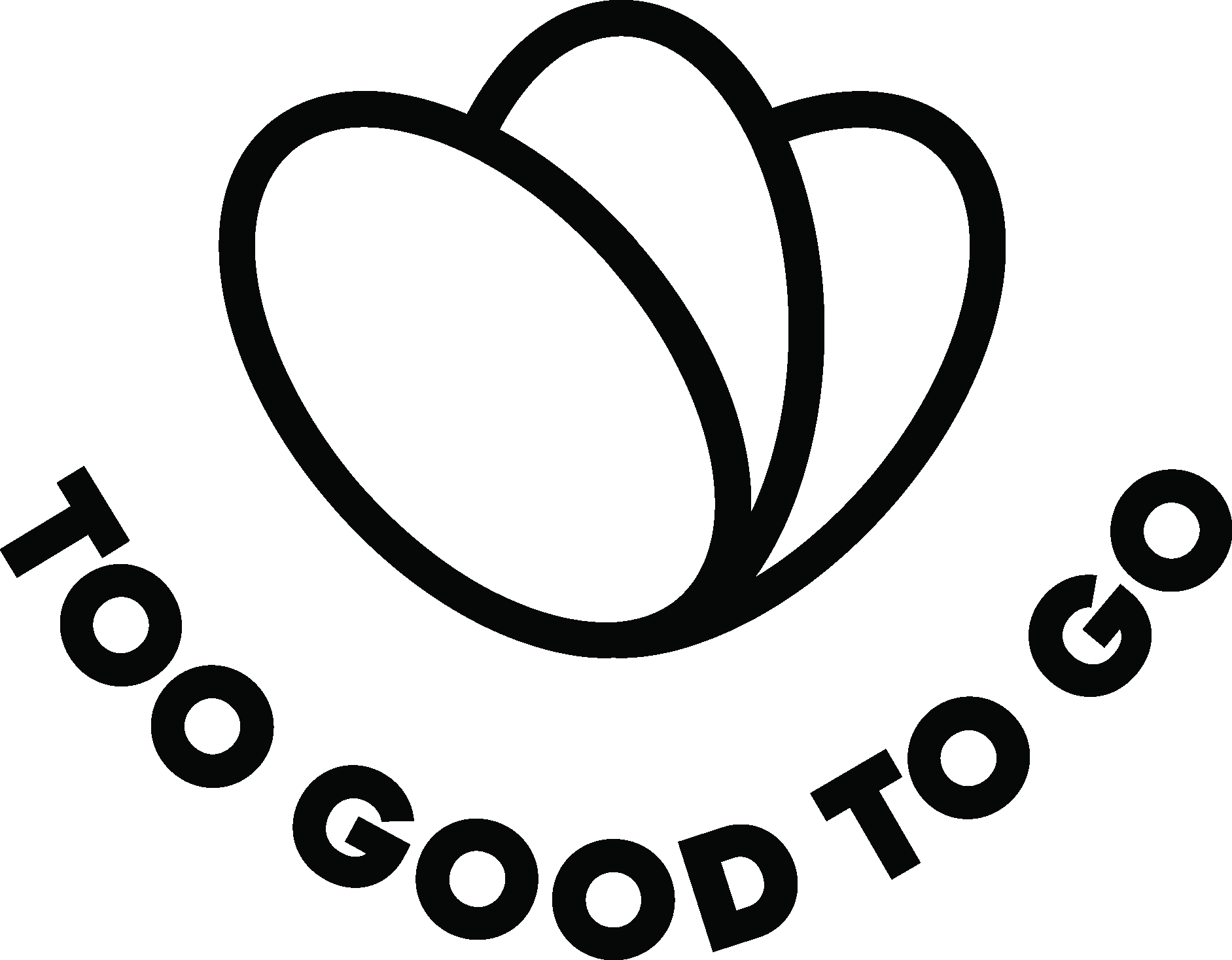 The Too Good to Go black Logo Vector
