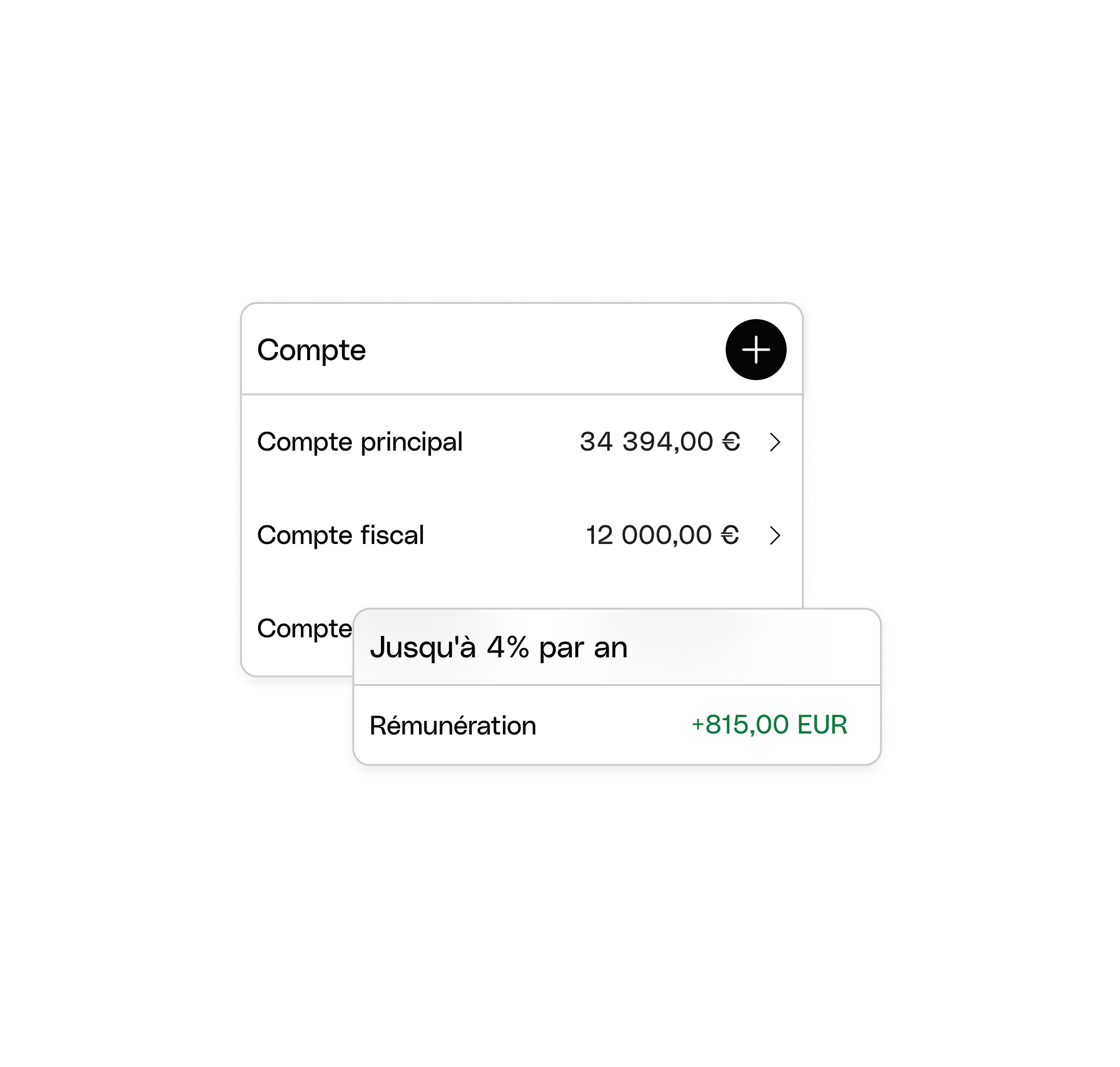 Sujet de l'interface utilisateur Web Hero : Mettre en évidence les comptes de rémunération des comptes Bento