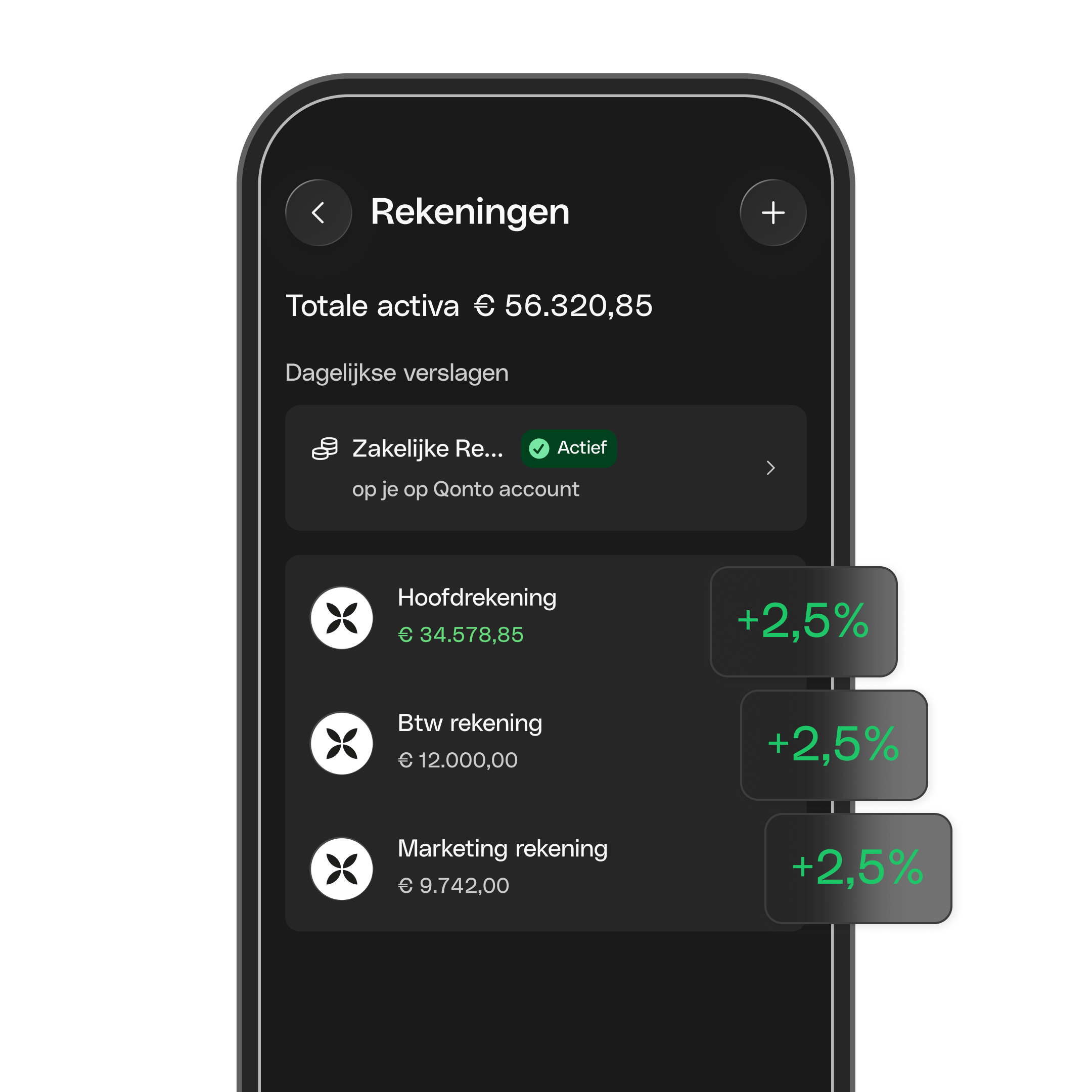 Remunerated Account 2,5% DarkMode