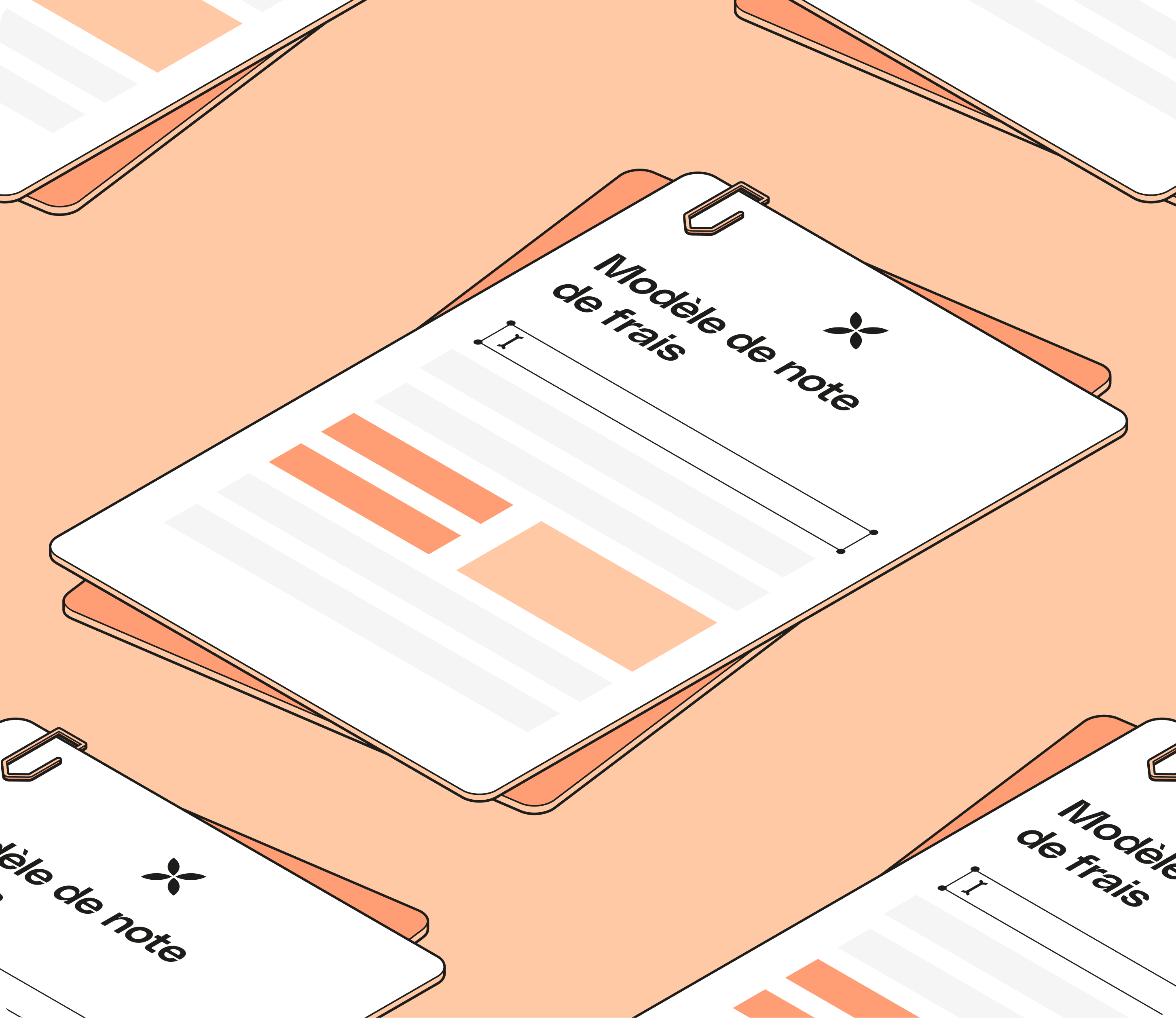 Modèle de note de frais pour mobile (WEB Peach FullWidthMedia)