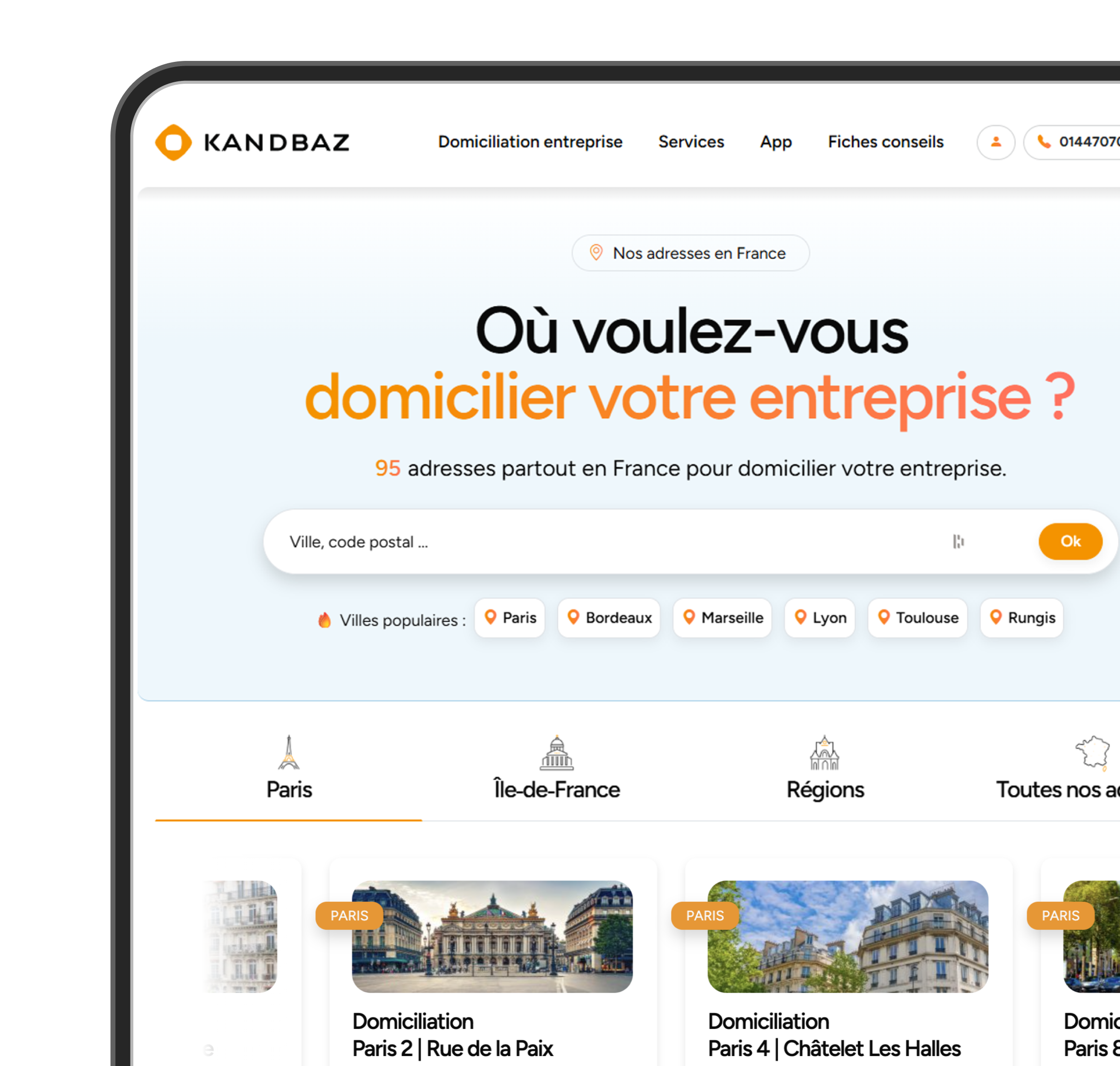 WEB Divers Héros Sujet En vedette Bento Partner Kandbaz Interface
