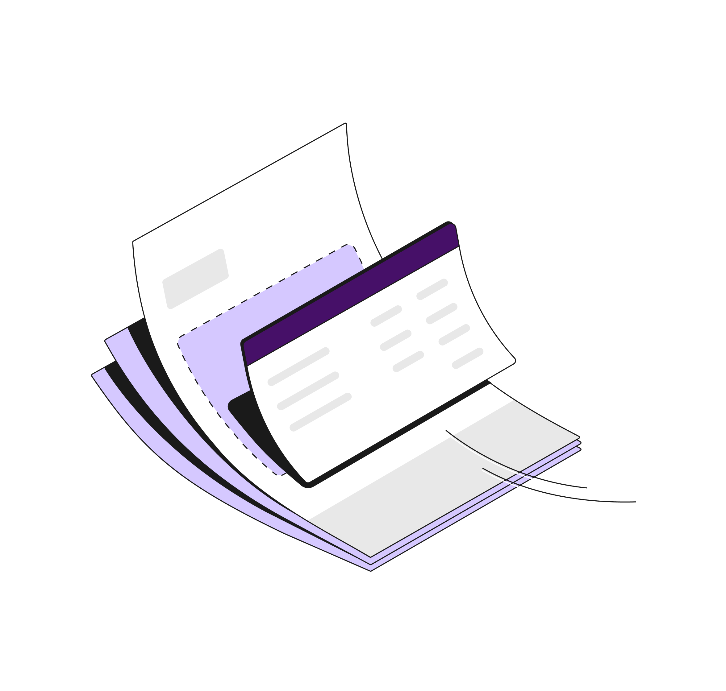 Modèle de document Bento WEB Flow Plum Hero TopicHighlight