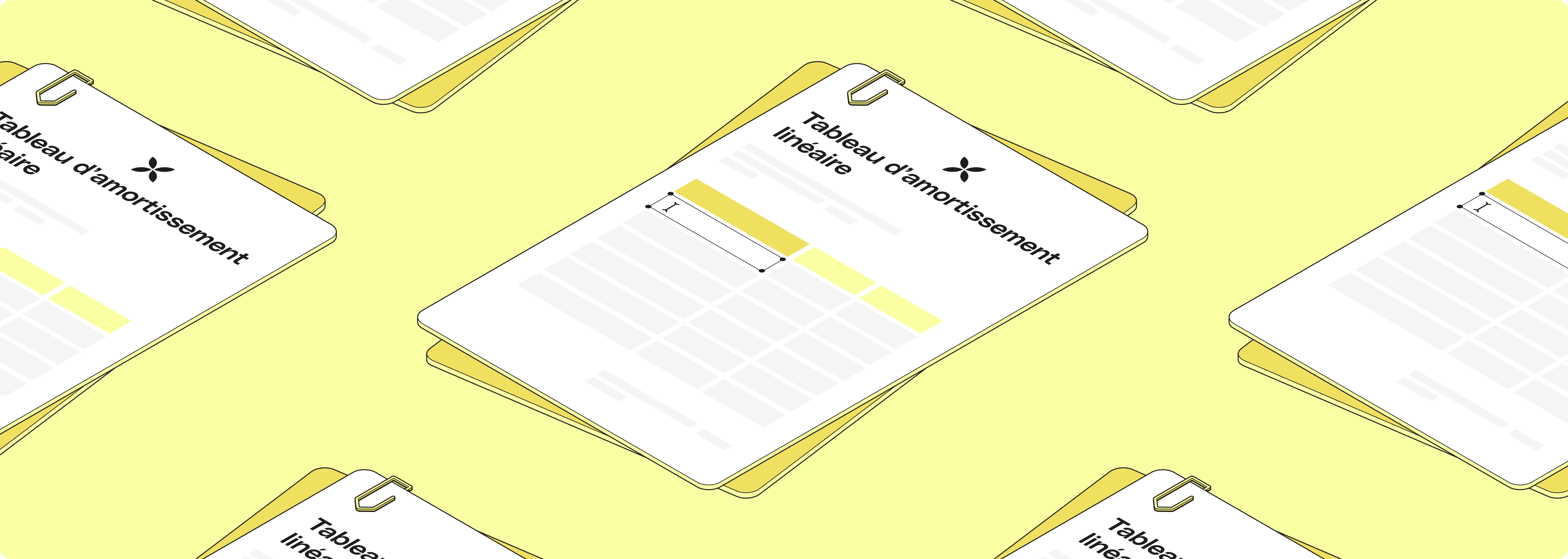 Tableau d'amortissement linéaire Web Mustard FullWidthMedia Bureau