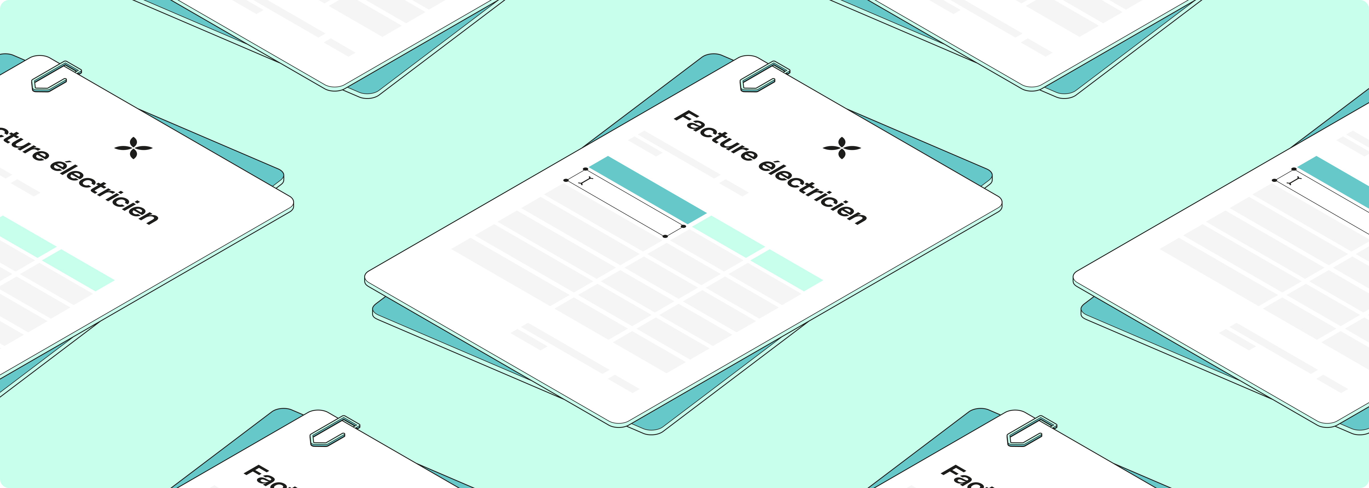 Facture d'électricien WEB Mint FullWidthMedia Bureau