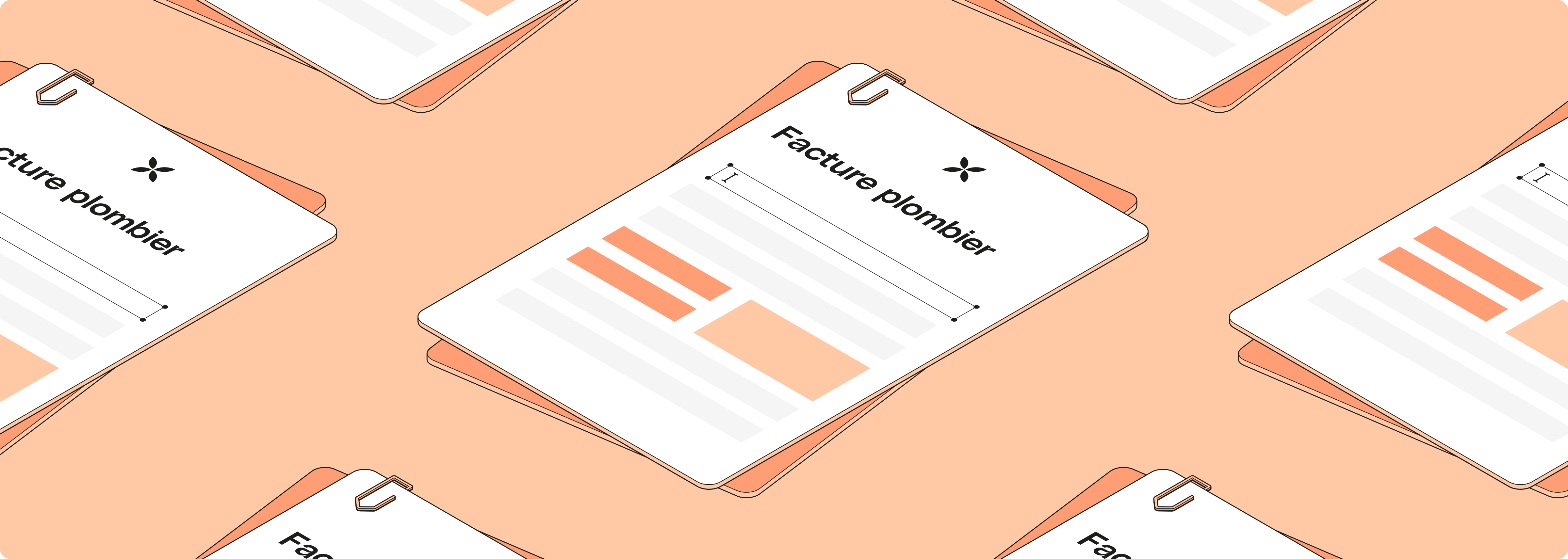 Bureau de la facture du plombier Web Peach FullWidthMedia