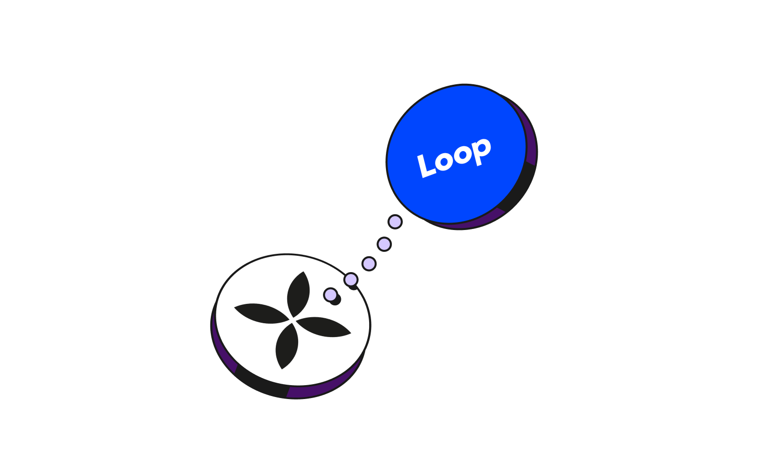 WEB Flow Plum Cards Bento Headline Integrations Loop