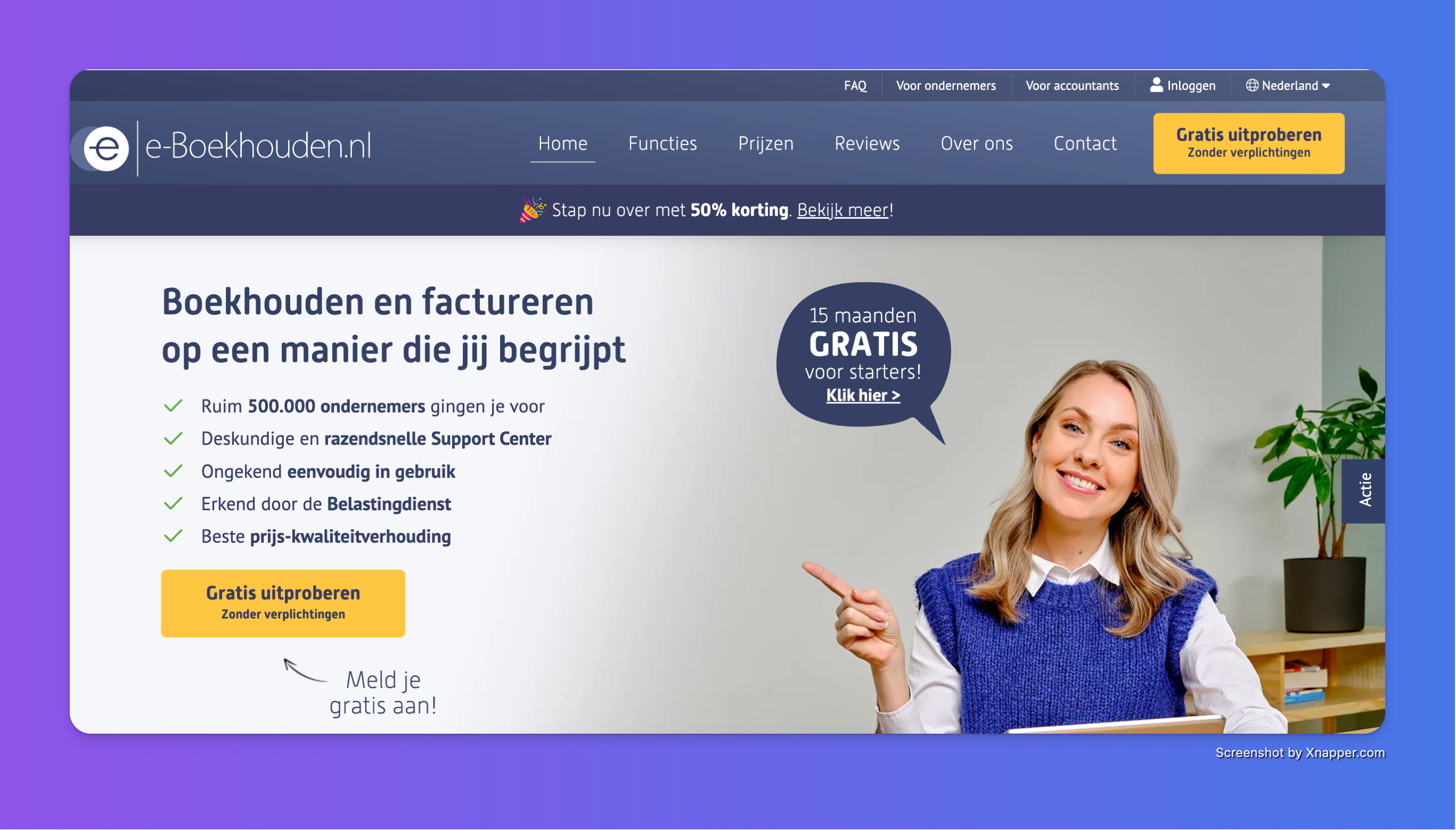 WEB  Trust Boekhoudensoftware Overview