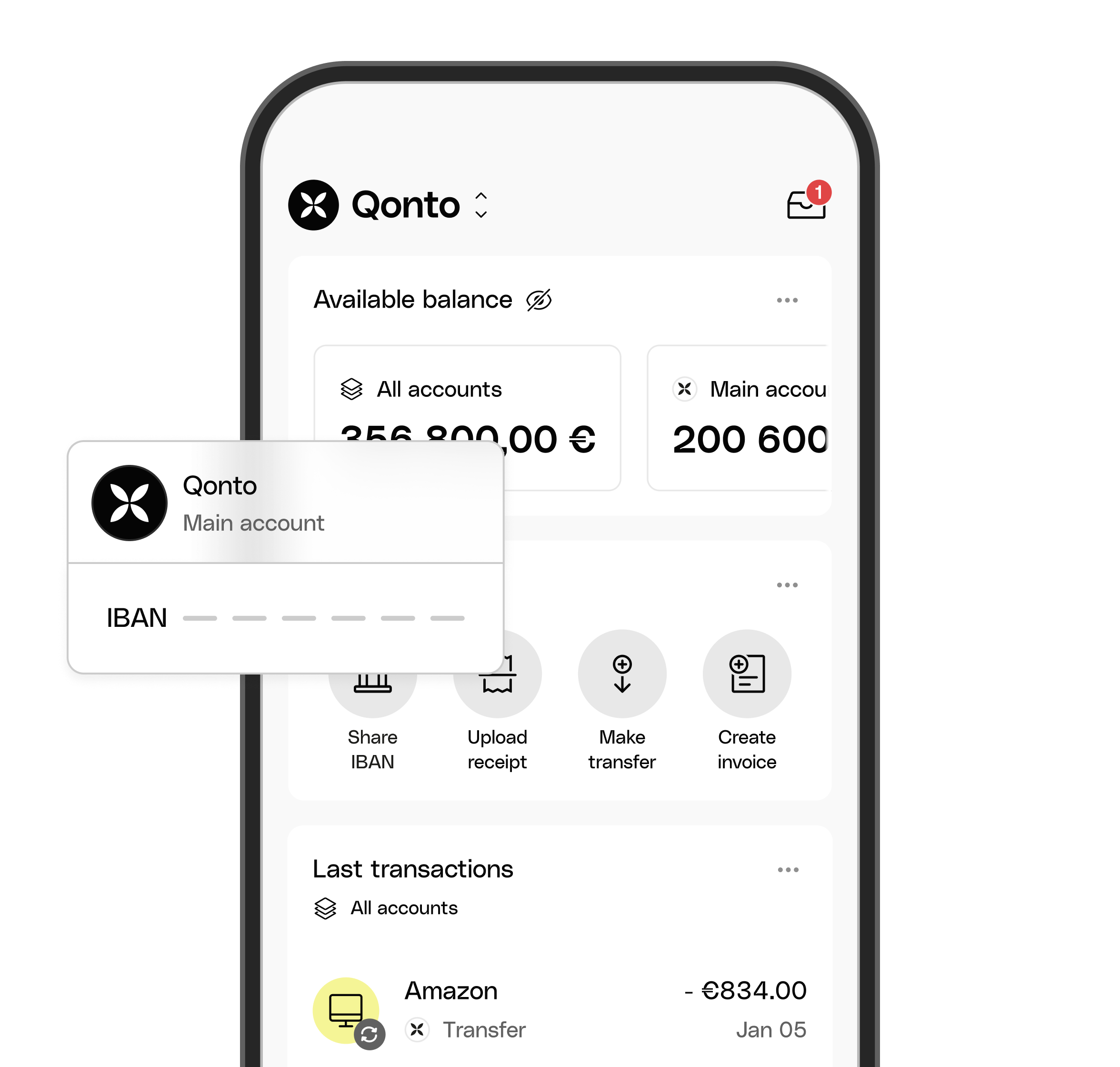 WEB  UI Hero TopicHighlight Bento Business Account IBAN