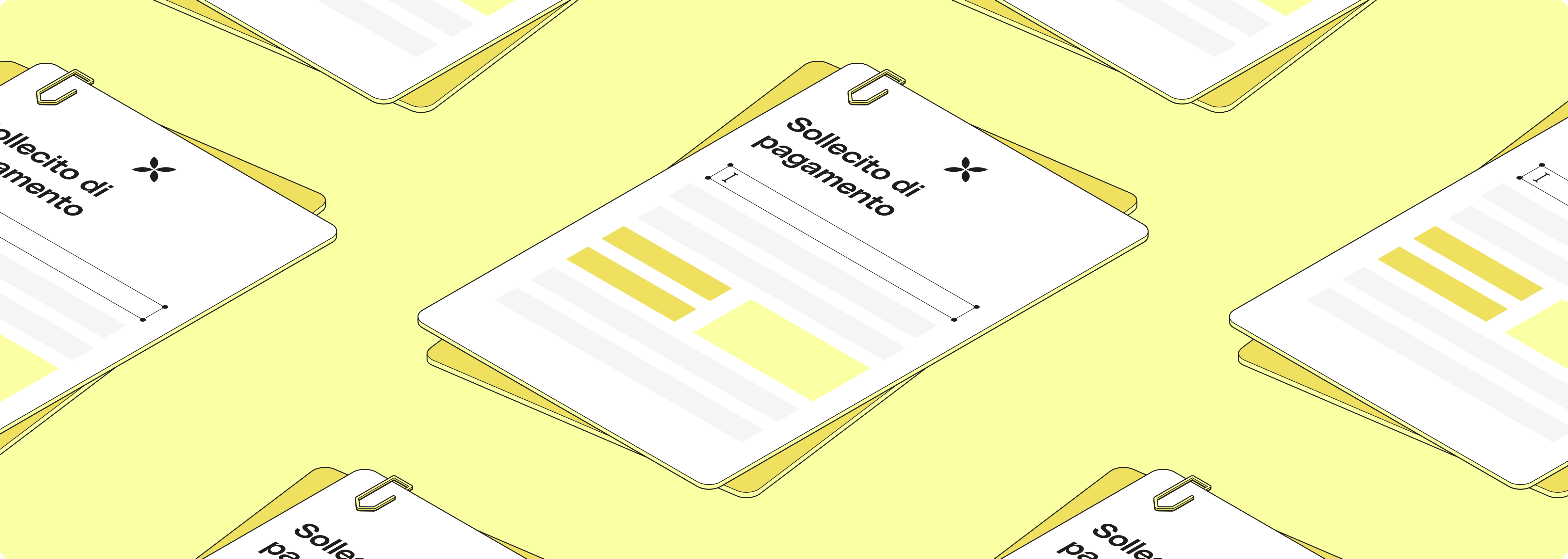 WEB IT Mustard FullWidthMedia Modello di promemoria di pagamento Desktop