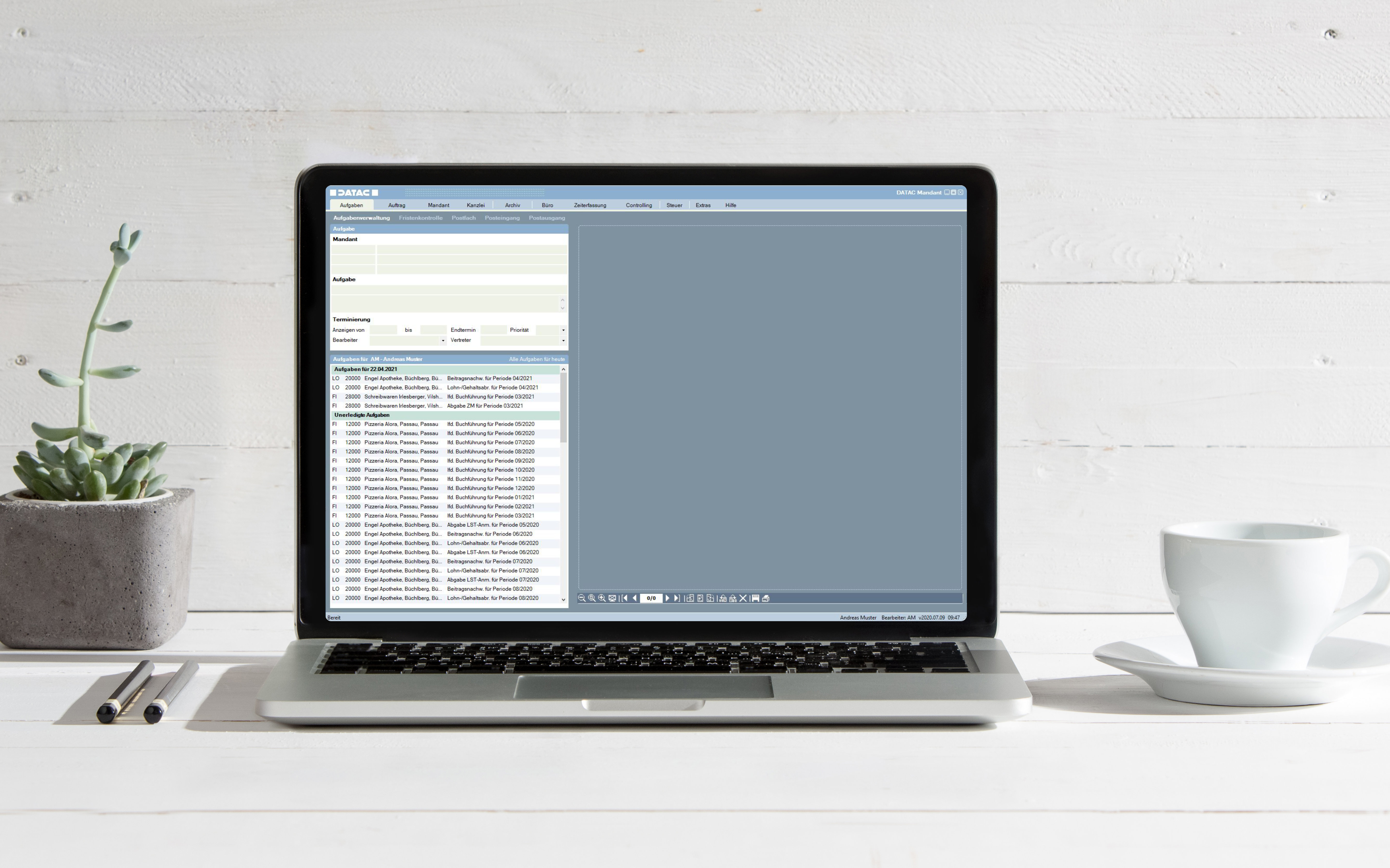 Connect DATAC screen