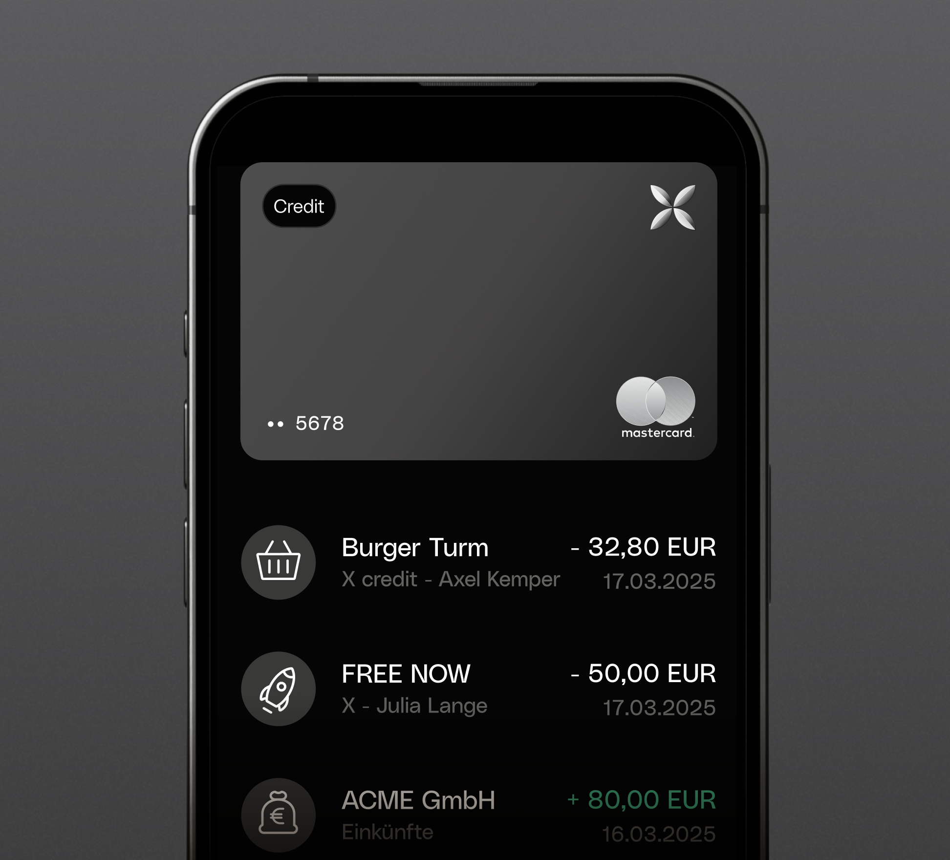 WEB QontoCard Hero TopicHighlight Bento X Kreditkarte