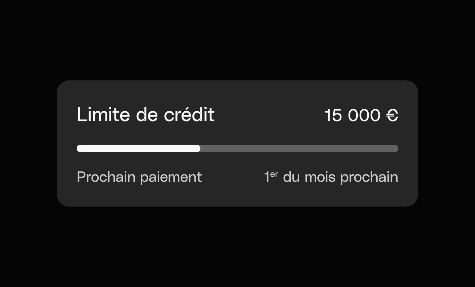 Cartes d'interface utilisateur Web Bento Headline Carte de débit